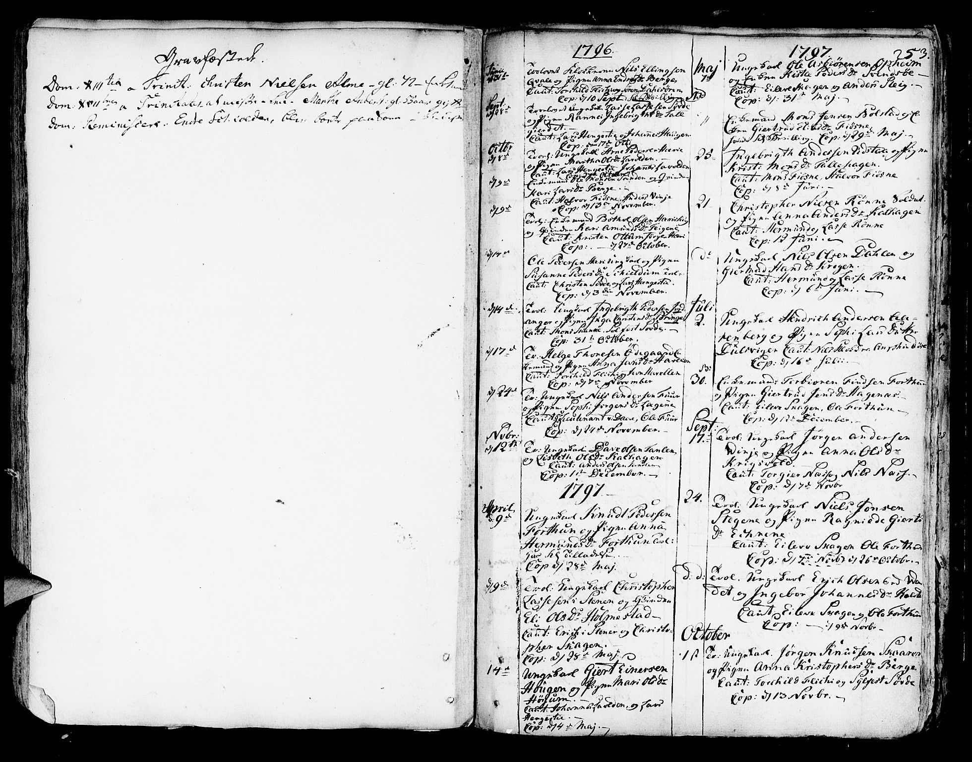 Luster sokneprestembete, SAB/A-81101/H/Haa/Haaa/L0001: Parish register (official) no. A 1, 1731-1803, p. 253