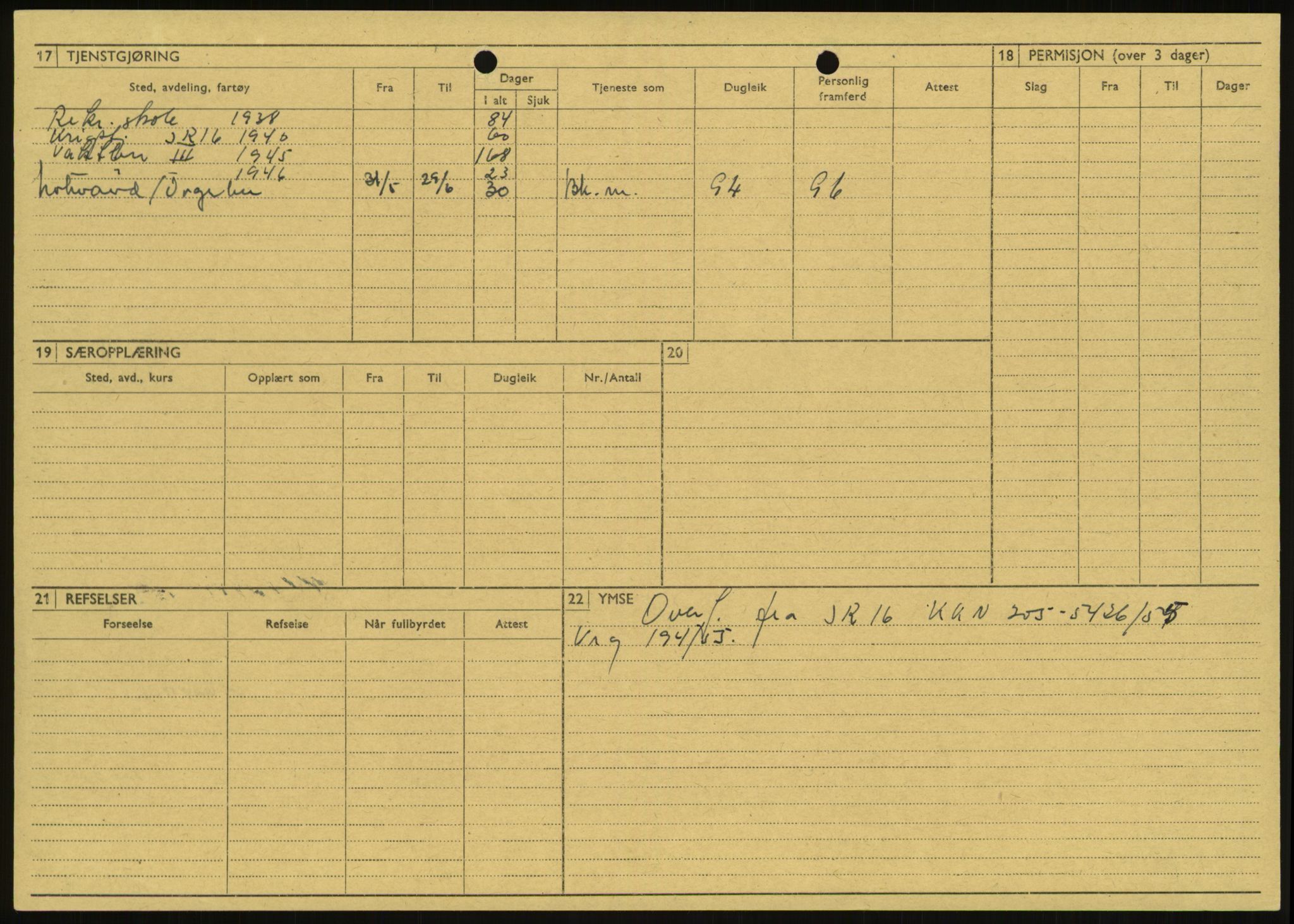 Forsvaret, Varanger bataljon, AV/RA-RAFA-2258/1/D/L0446: Rulleblad for menige født 1917-1919, 1917-1919, p. 61