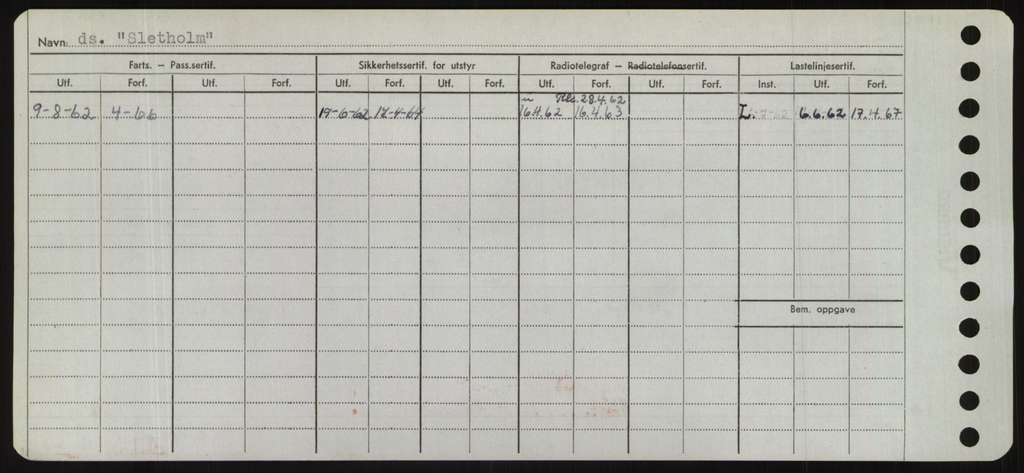 Sjøfartsdirektoratet med forløpere, Skipsmålingen, RA/S-1627/H/Hd/L0034: Fartøy, Sk-Slå, p. 432