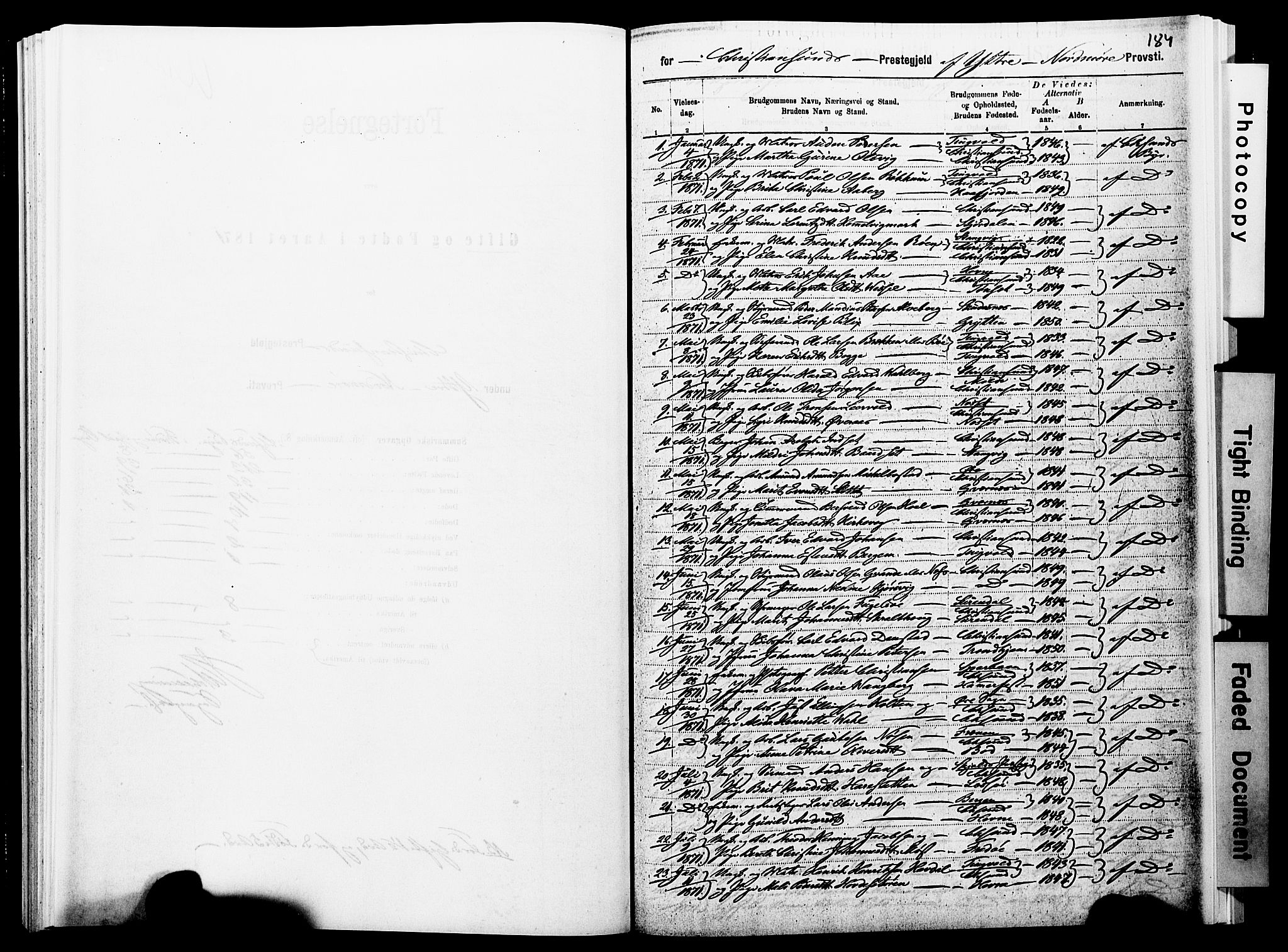 Ministerialprotokoller, klokkerbøker og fødselsregistre - Møre og Romsdal, SAT/A-1454/572/L0857: Parish register (official) no. 572D01, 1866-1872, p. 184