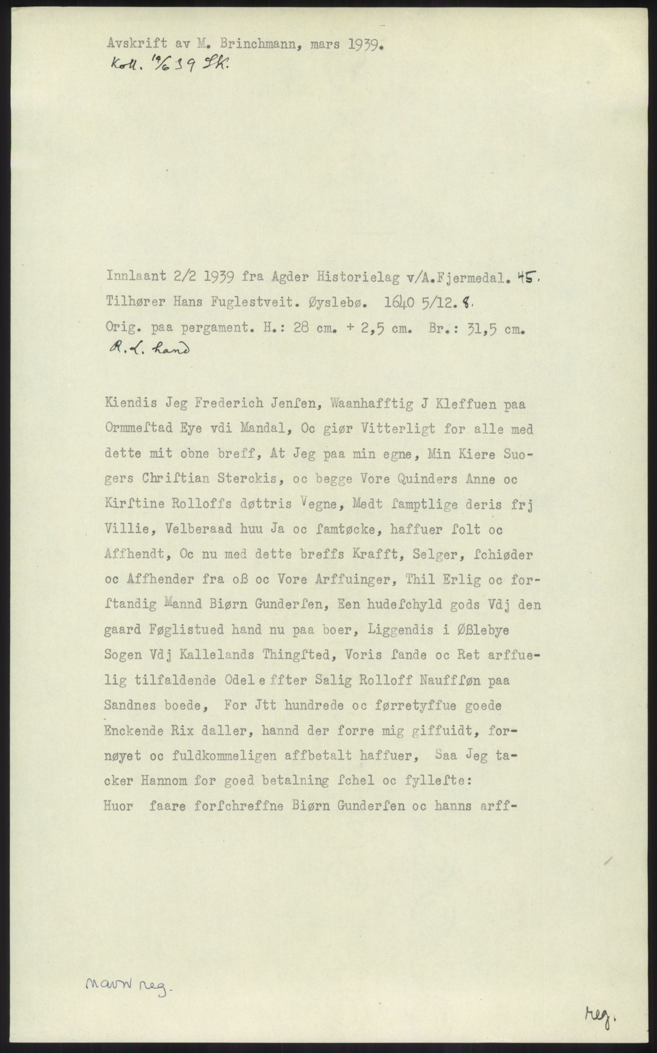 Samlinger til kildeutgivelse, Diplomavskriftsamlingen, AV/RA-EA-4053/H/Ha, p. 1236