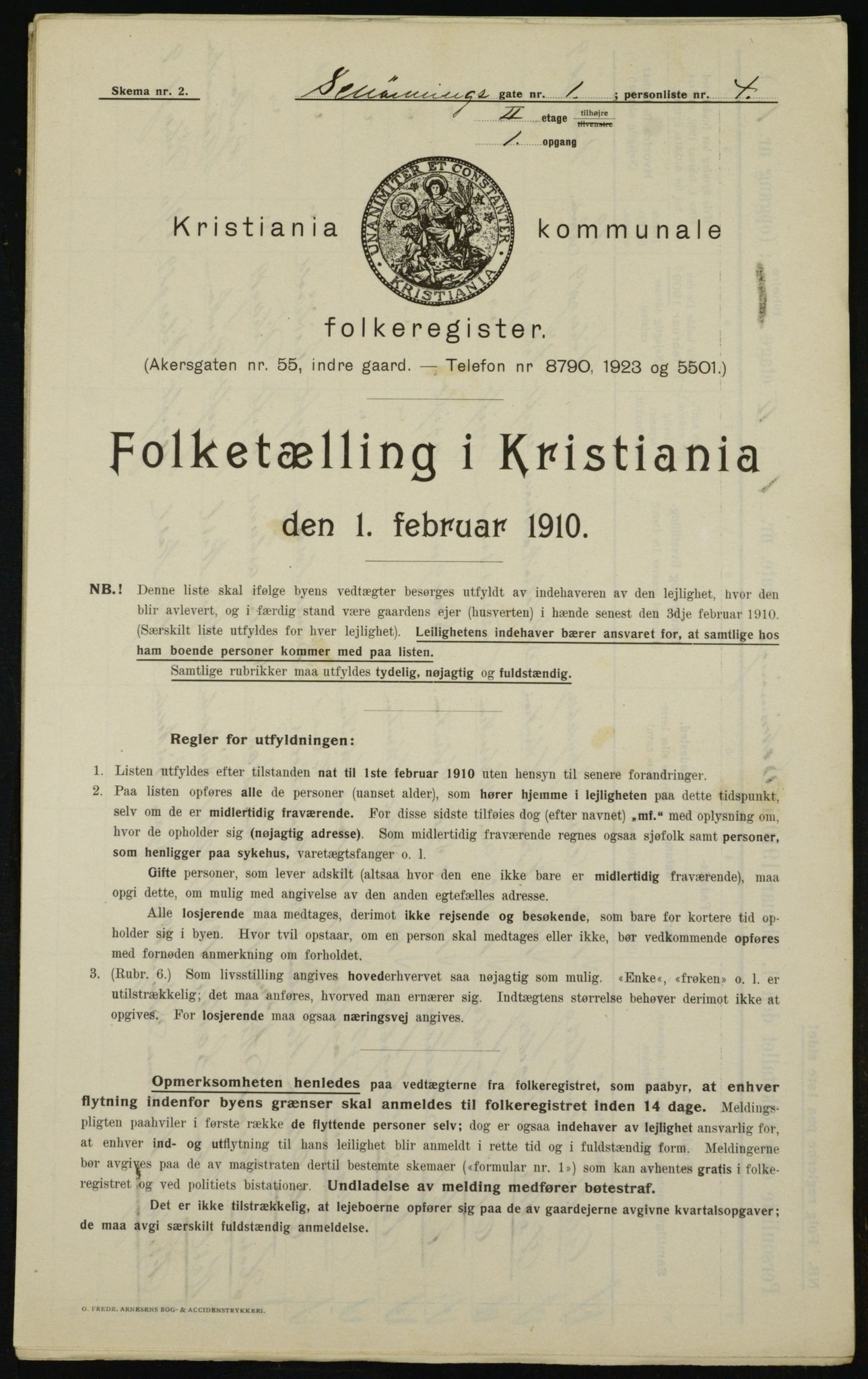 OBA, Municipal Census 1910 for Kristiania, 1910, p. 89139