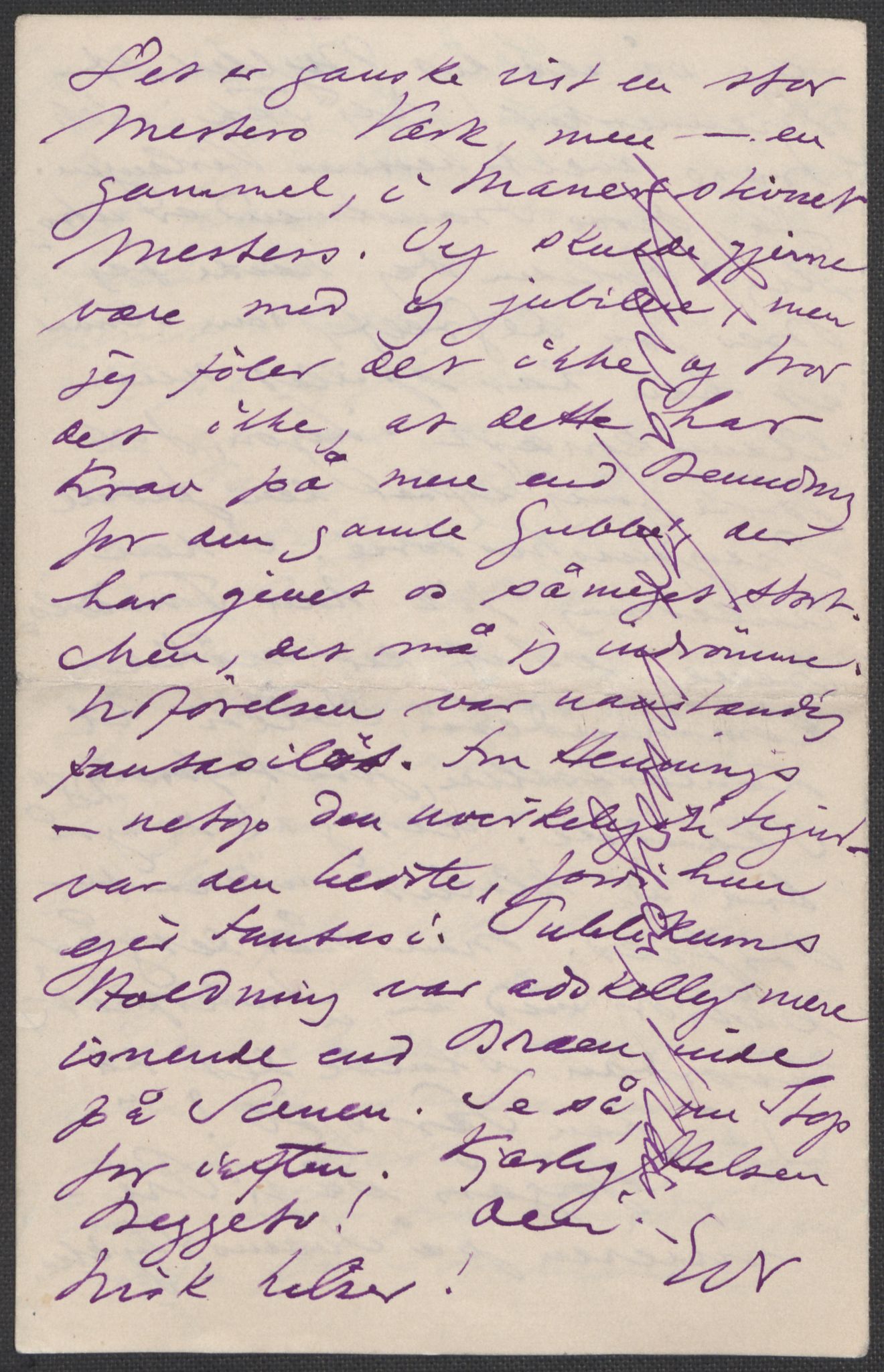 Beyer, Frants, AV/RA-PA-0132/F/L0001: Brev fra Edvard Grieg til Frantz Beyer og "En del optegnelser som kan tjene til kommentar til brevene" av Marie Beyer, 1872-1907, p. 577