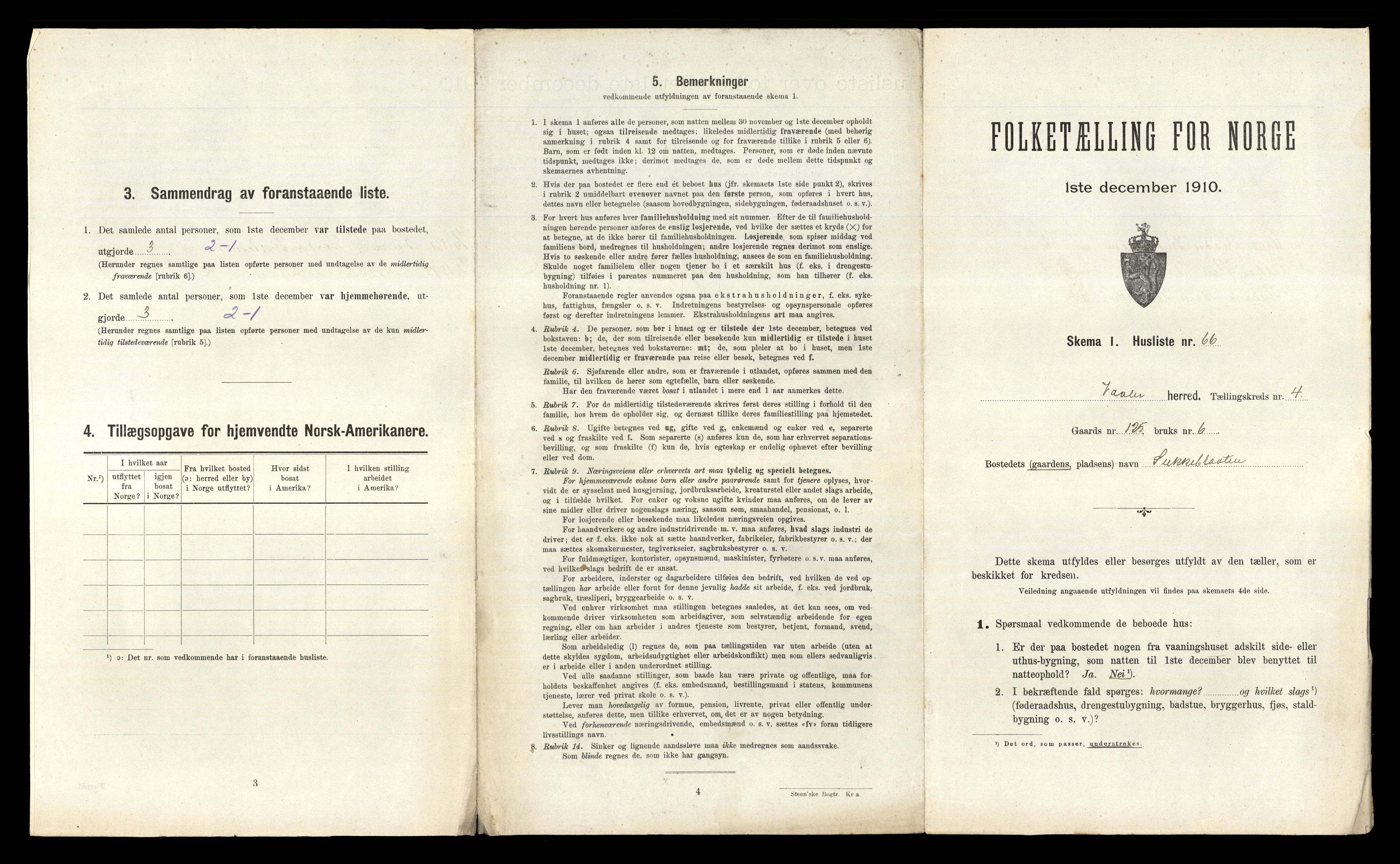 RA, 1910 census for Våler, 1910, p. 626