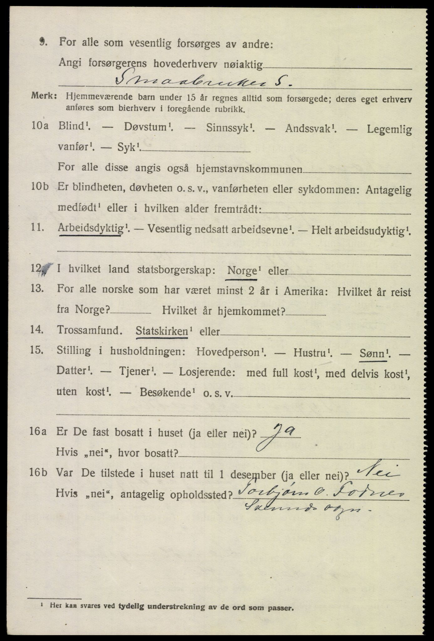 SAH, 1920 census for Nord-Aurdal, 1920, p. 6653