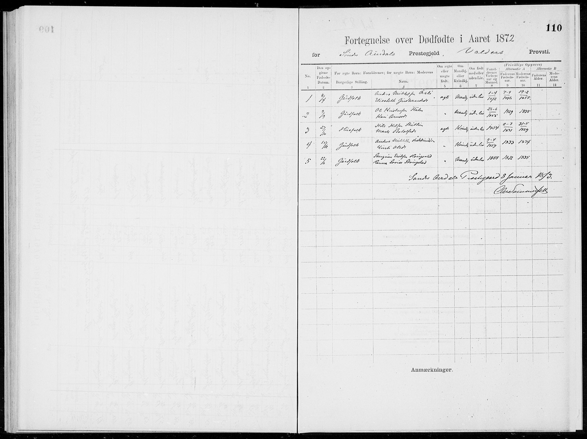 Sør-Aurdal prestekontor, SAH/PREST-128/H/Ha/Haa/L0000: Parish register (official), 1866-1872, p. 110