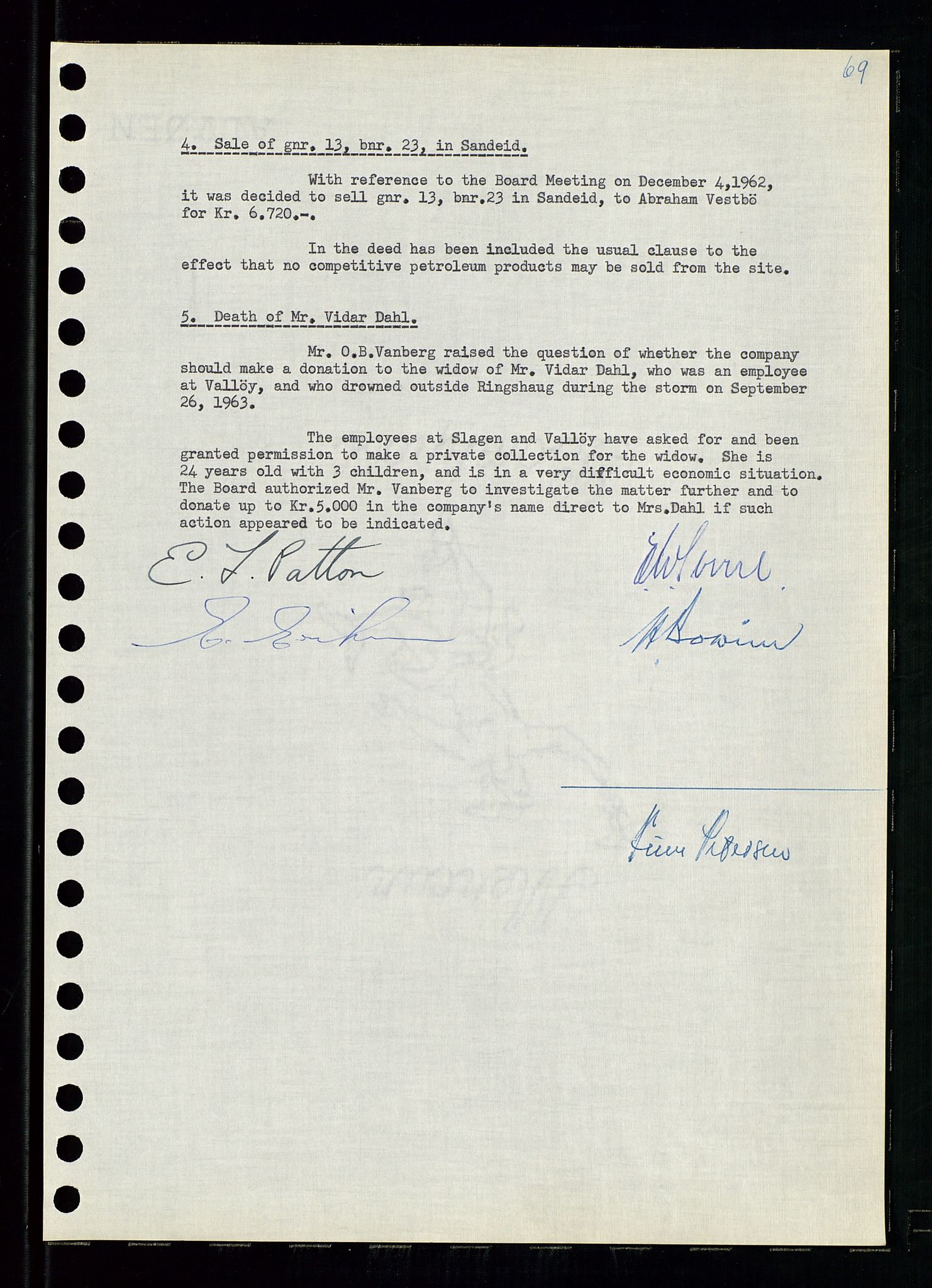 Pa 0982 - Esso Norge A/S, AV/SAST-A-100448/A/Aa/L0001/0004: Den administrerende direksjon Board minutes (styrereferater) / Den administrerende direksjon Board minutes (styrereferater), 1963-1964, p. 194