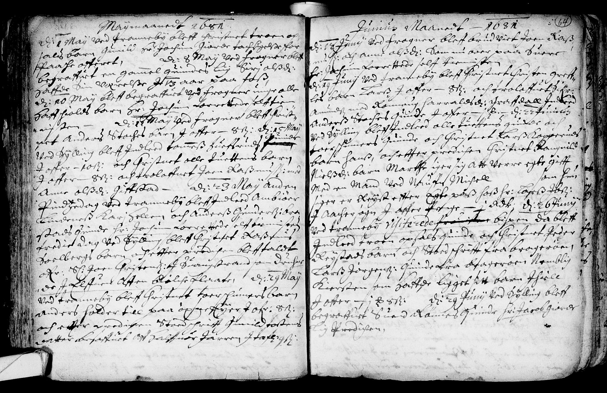 Lier kirkebøker, SAKO/A-230/F/Fa/L0001: Parish register (official) no. I 1, 1672-1701, p. 64