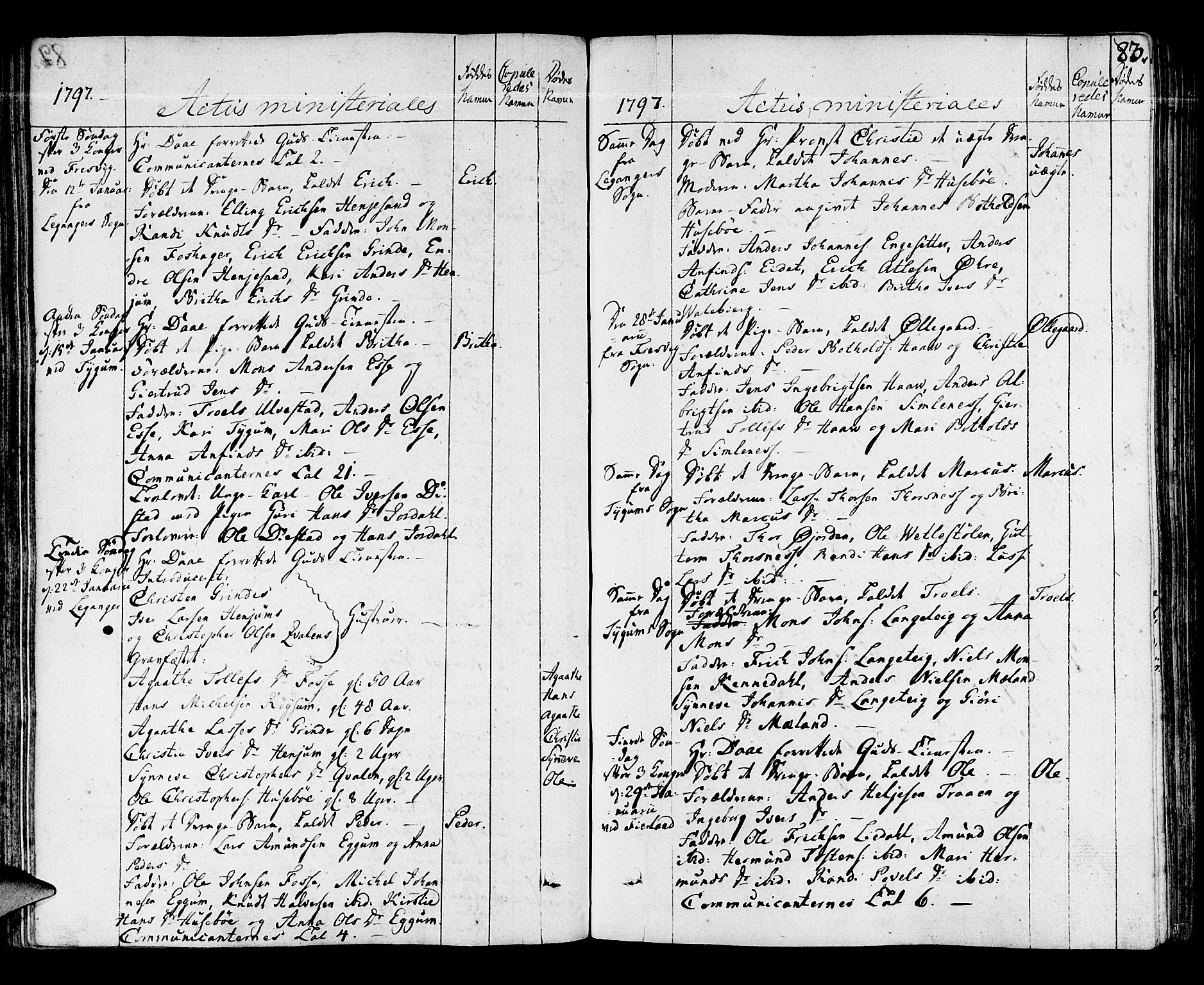 Leikanger sokneprestembete, AV/SAB-A-81001/H/Haa/Haaa/L0005: Parish register (official) no. A 5, 1792-1809, p. 83