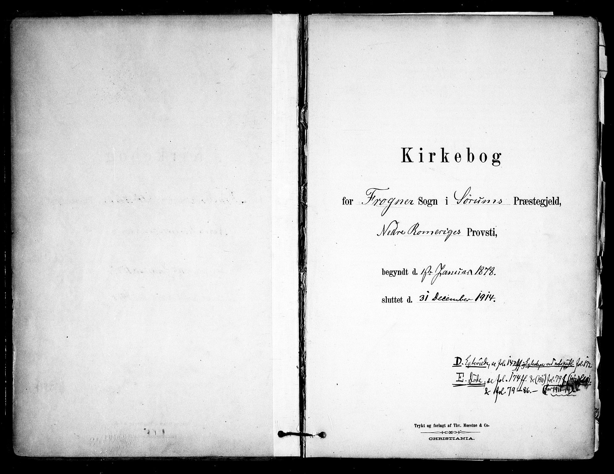 Sørum prestekontor Kirkebøker, SAO/A-10303/F/Fb/L0001: Parish register (official) no. II 1, 1878-1915