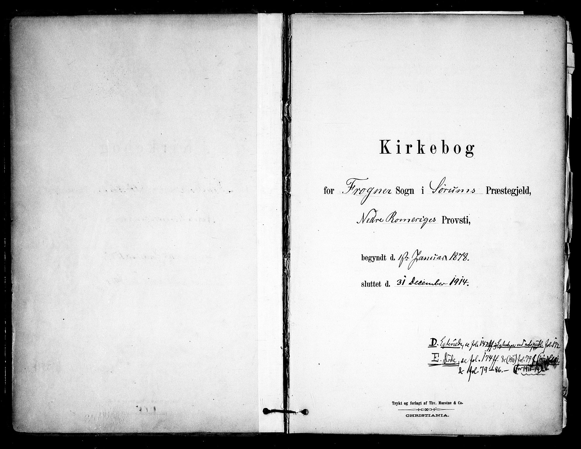 Sørum prestekontor Kirkebøker, AV/SAO-A-10303/F/Fb/L0001: Parish register (official) no. II 1, 1878-1915