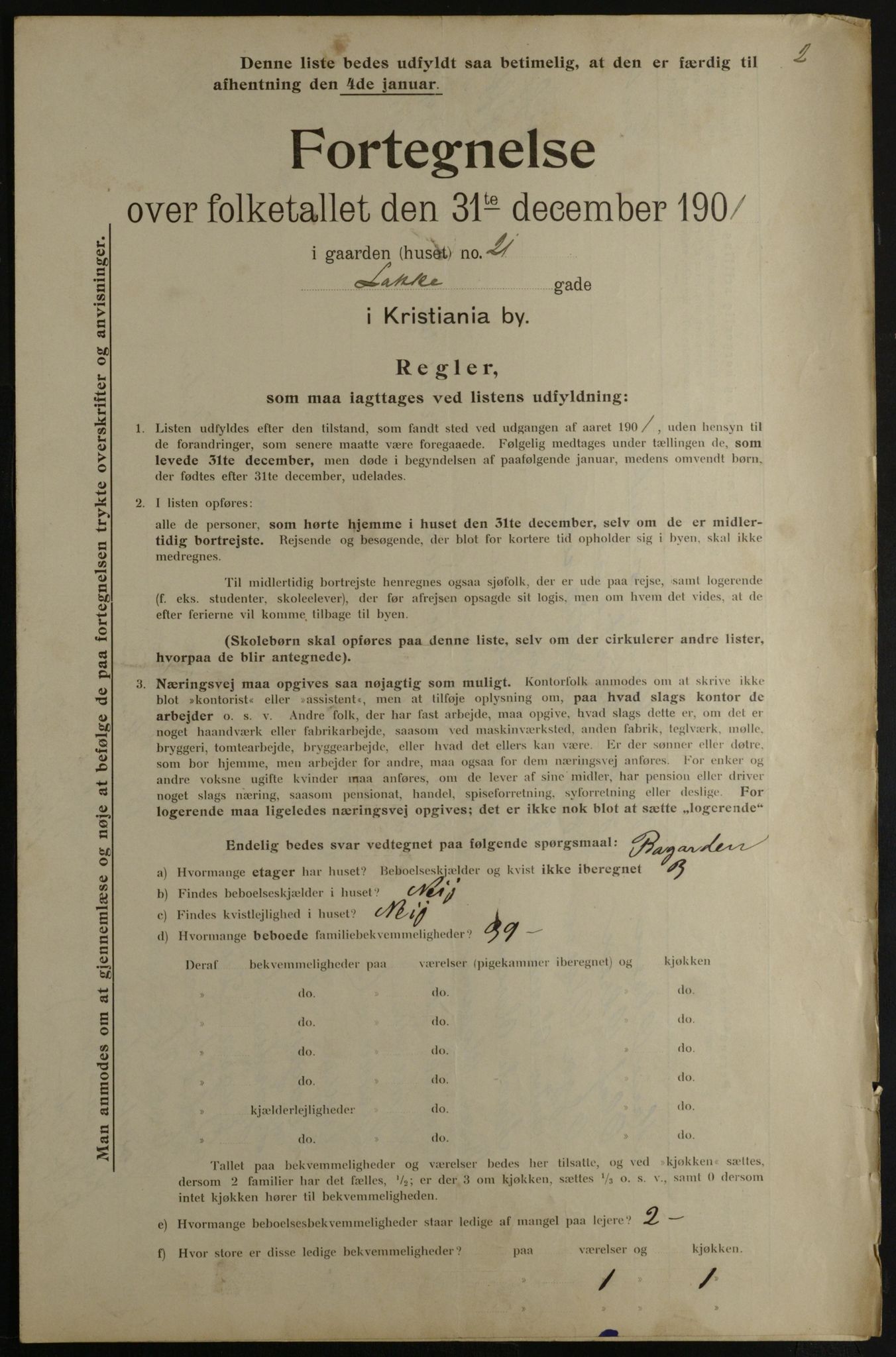 OBA, Municipal Census 1901 for Kristiania, 1901, p. 8562