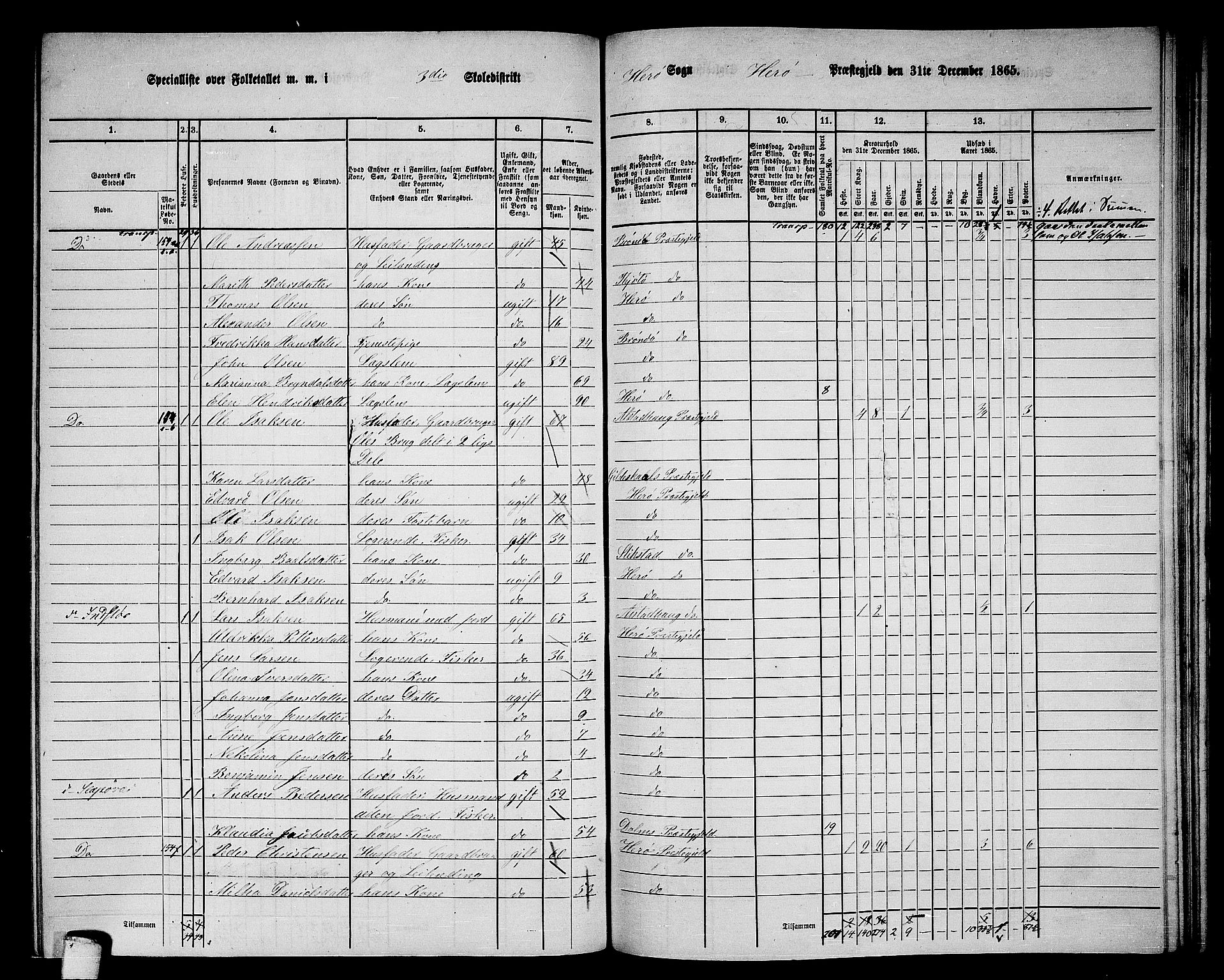 RA, 1865 census for Herøy, 1865, p. 56