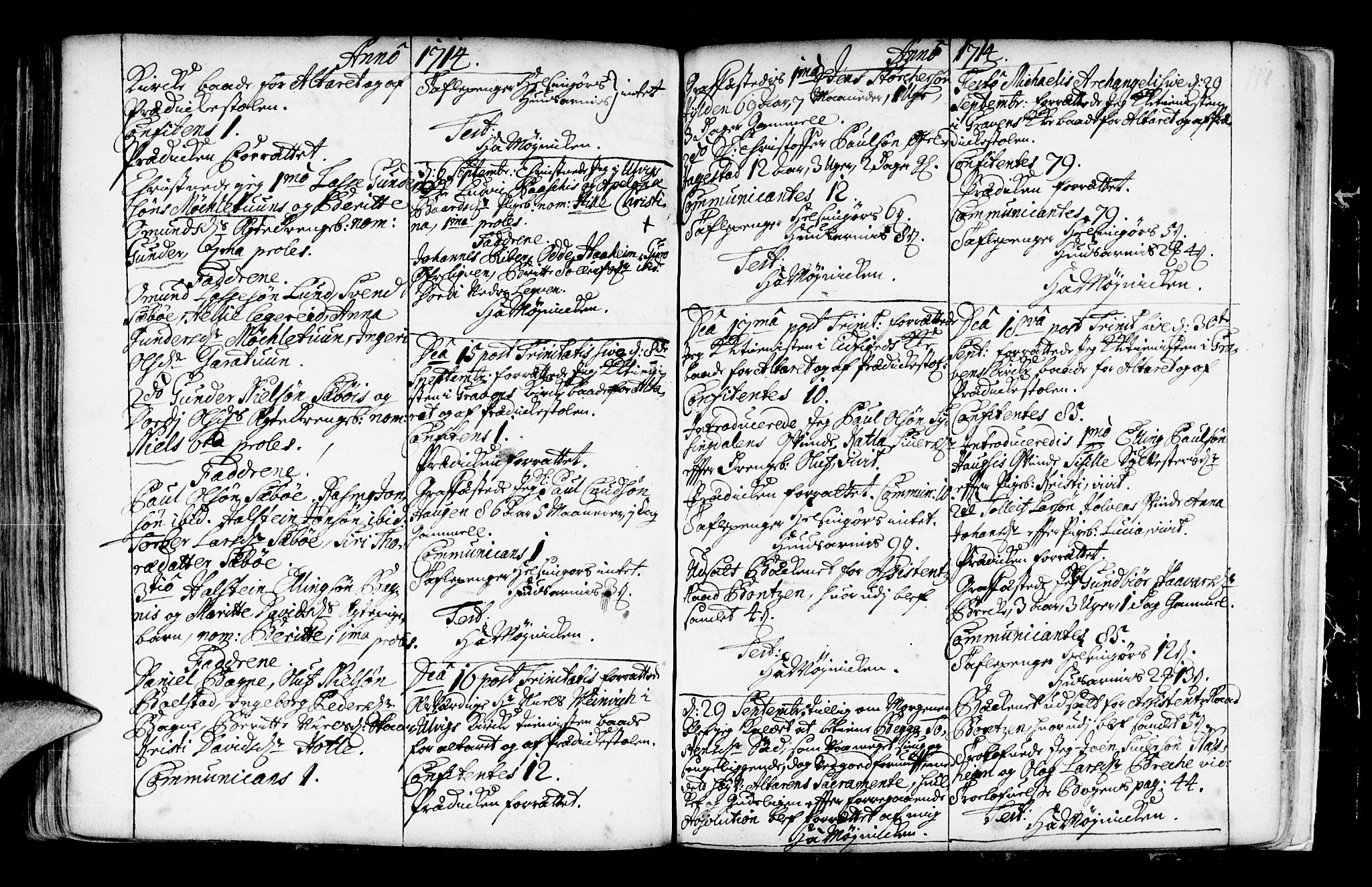 Ulvik sokneprestembete, SAB/A-78801/H/Haa: Parish register (official) no.  A 3, 1706-1715, p. 118