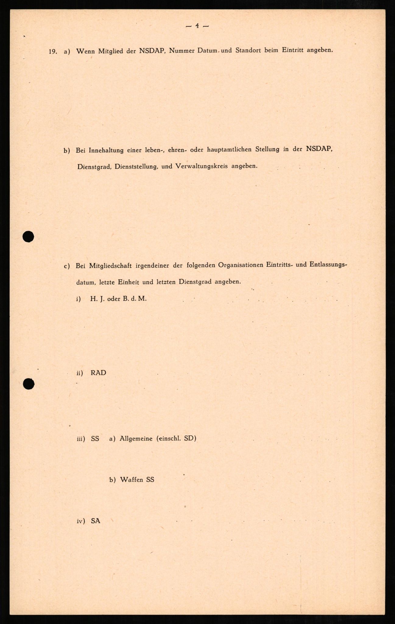 Forsvaret, Forsvarets overkommando II, RA/RAFA-3915/D/Db/L0007: CI Questionaires. Tyske okkupasjonsstyrker i Norge. Tyskere., 1945-1946, p. 162