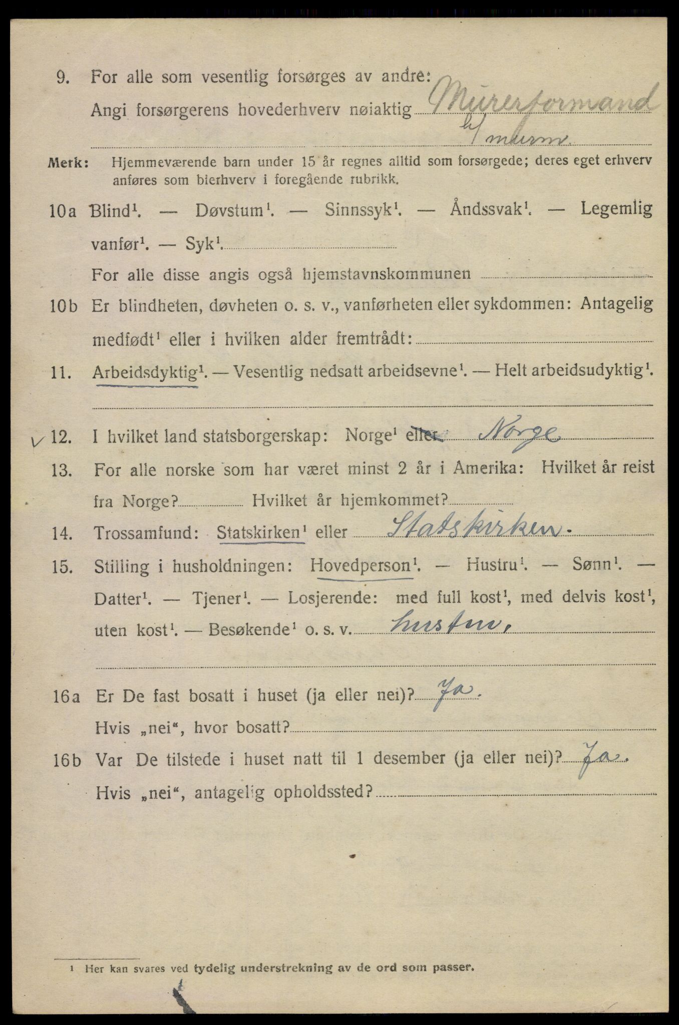 SAO, 1920 census for Kristiania, 1920, p. 461862