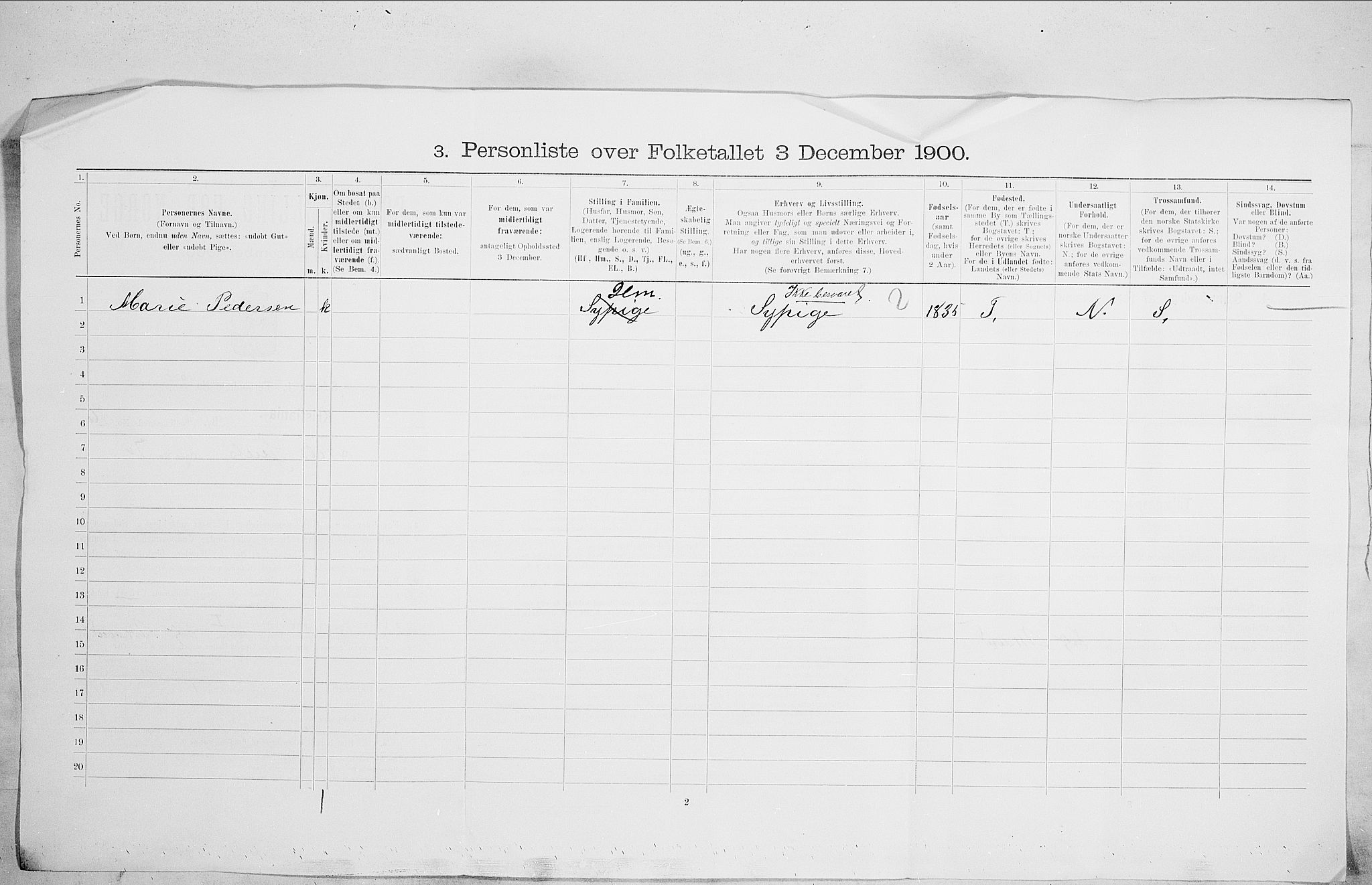 SAO, 1900 census for Kristiania, 1900, p. 64377