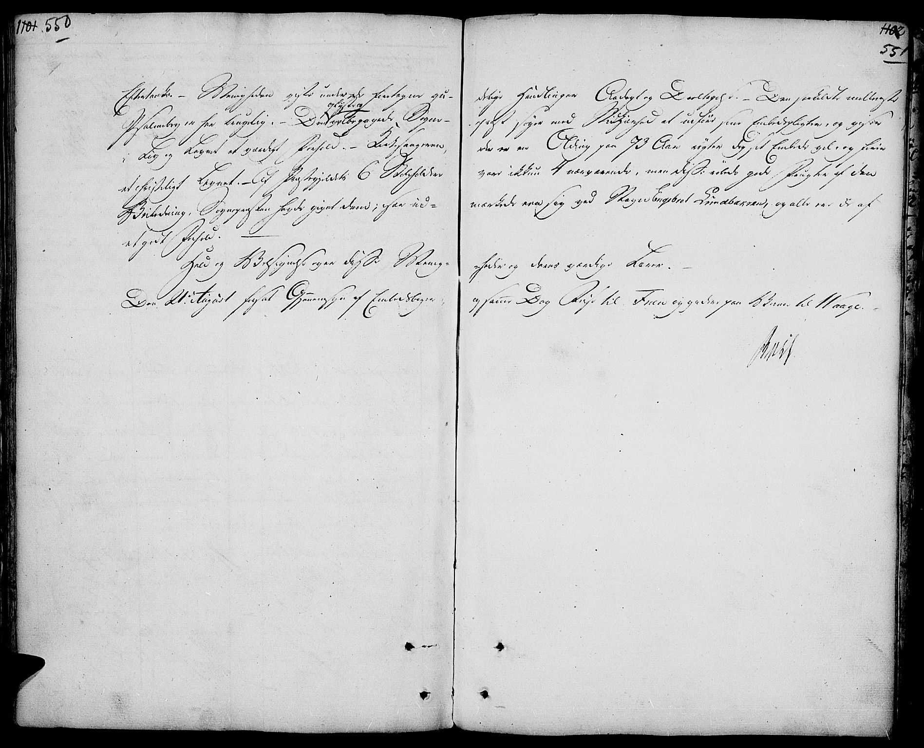 Ringebu prestekontor, SAH/PREST-082/H/Ha/Haa/L0003: Parish register (official) no. 3, 1781-1820, p. 550-551