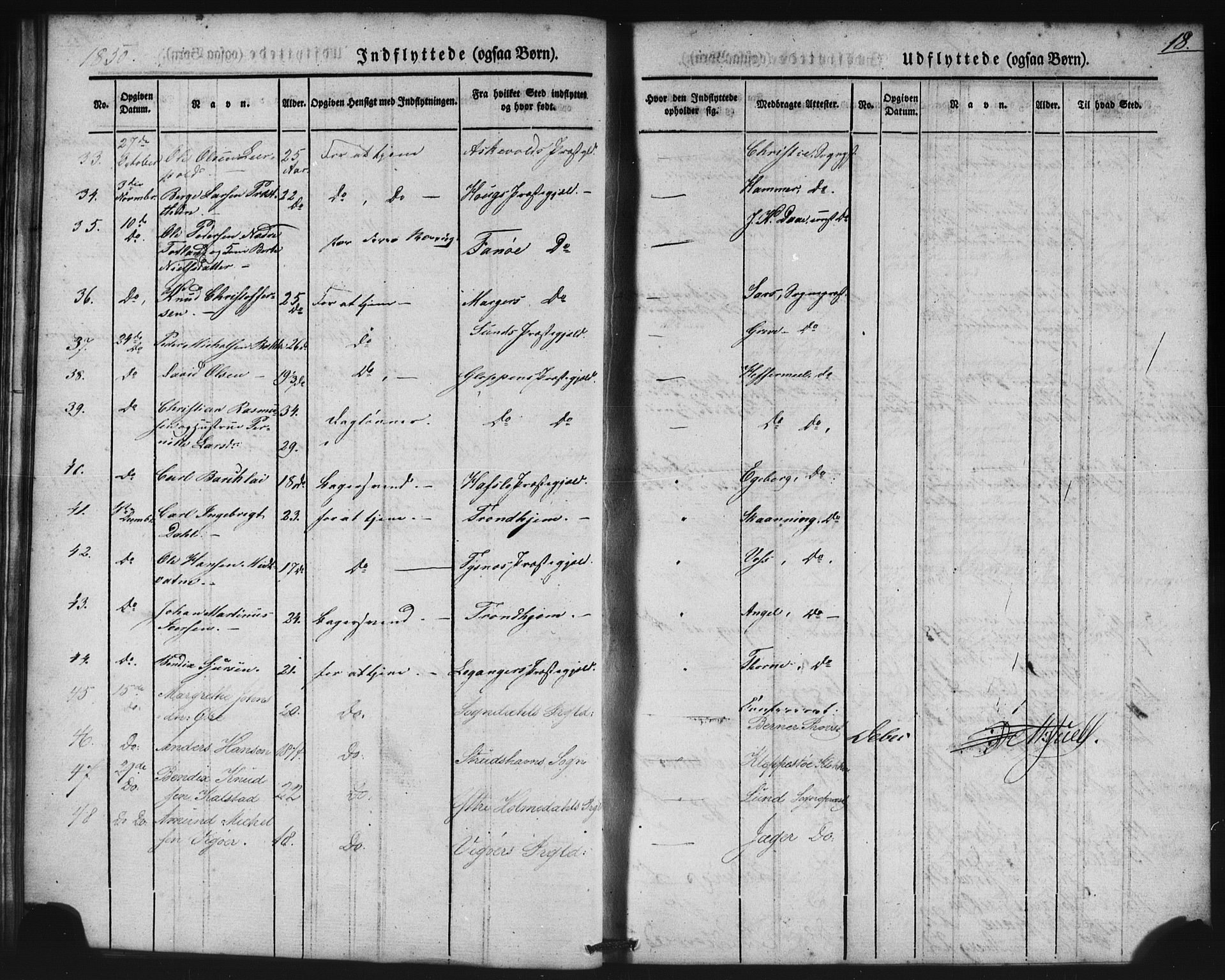 Domkirken sokneprestembete, AV/SAB-A-74801/H/Haa/L0046: Parish register (official) no. F 1, 1841-1852, p. 18