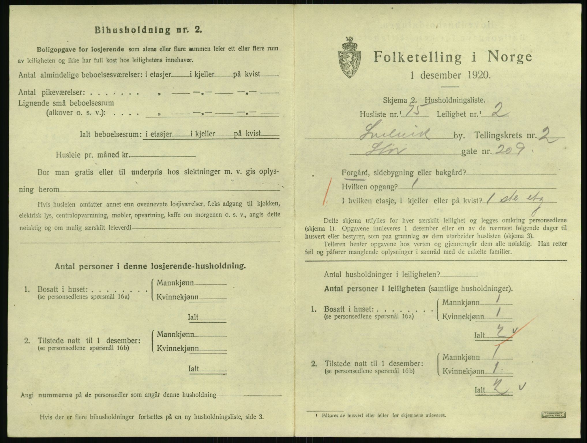 SAKO, 1920 census for Svelvik, 1920, p. 1057