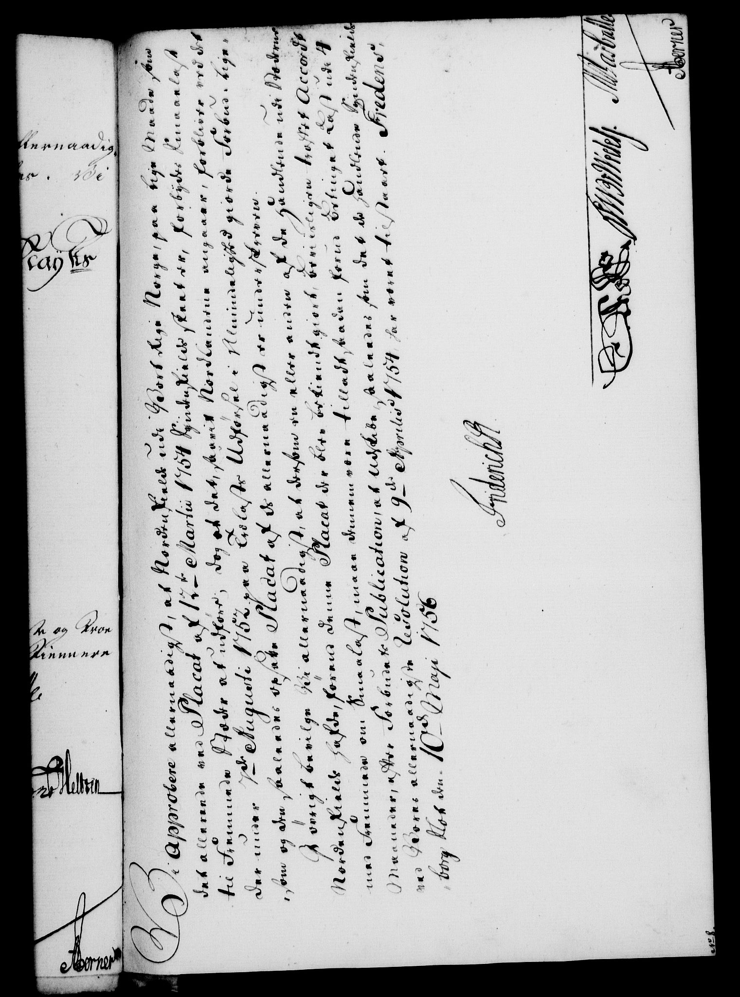 Rentekammeret, Kammerkanselliet, RA/EA-3111/G/Gf/Gfa/L0038: Norsk relasjons- og resolusjonsprotokoll (merket RK 52.38), 1756, p. 317