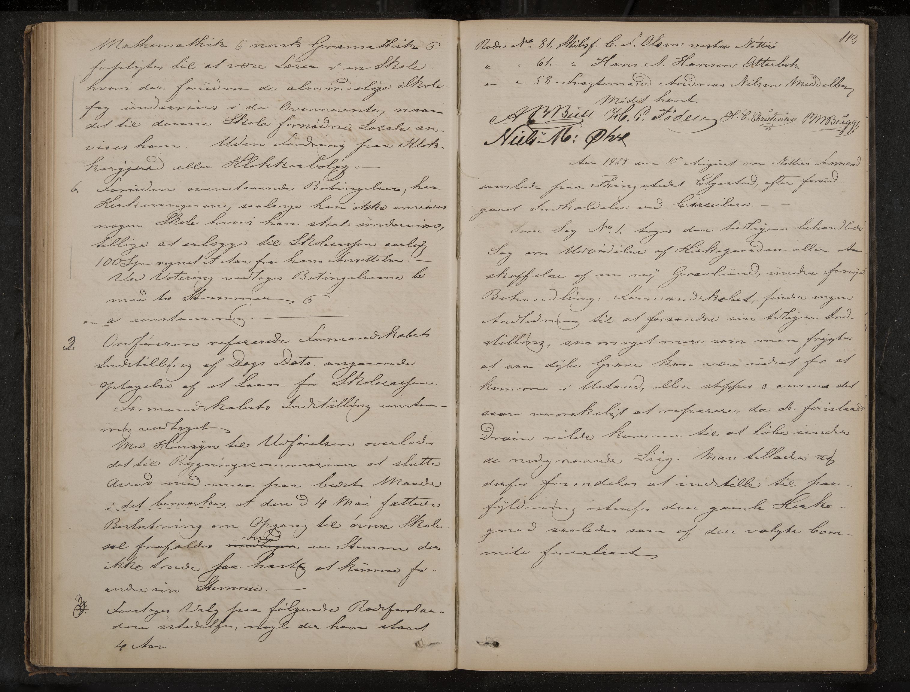 Nøtterøy formannskap og sentraladministrasjon, IKAK/0722021-1/A/Aa/L0002: Møtebok, 1862-1873, p. 113