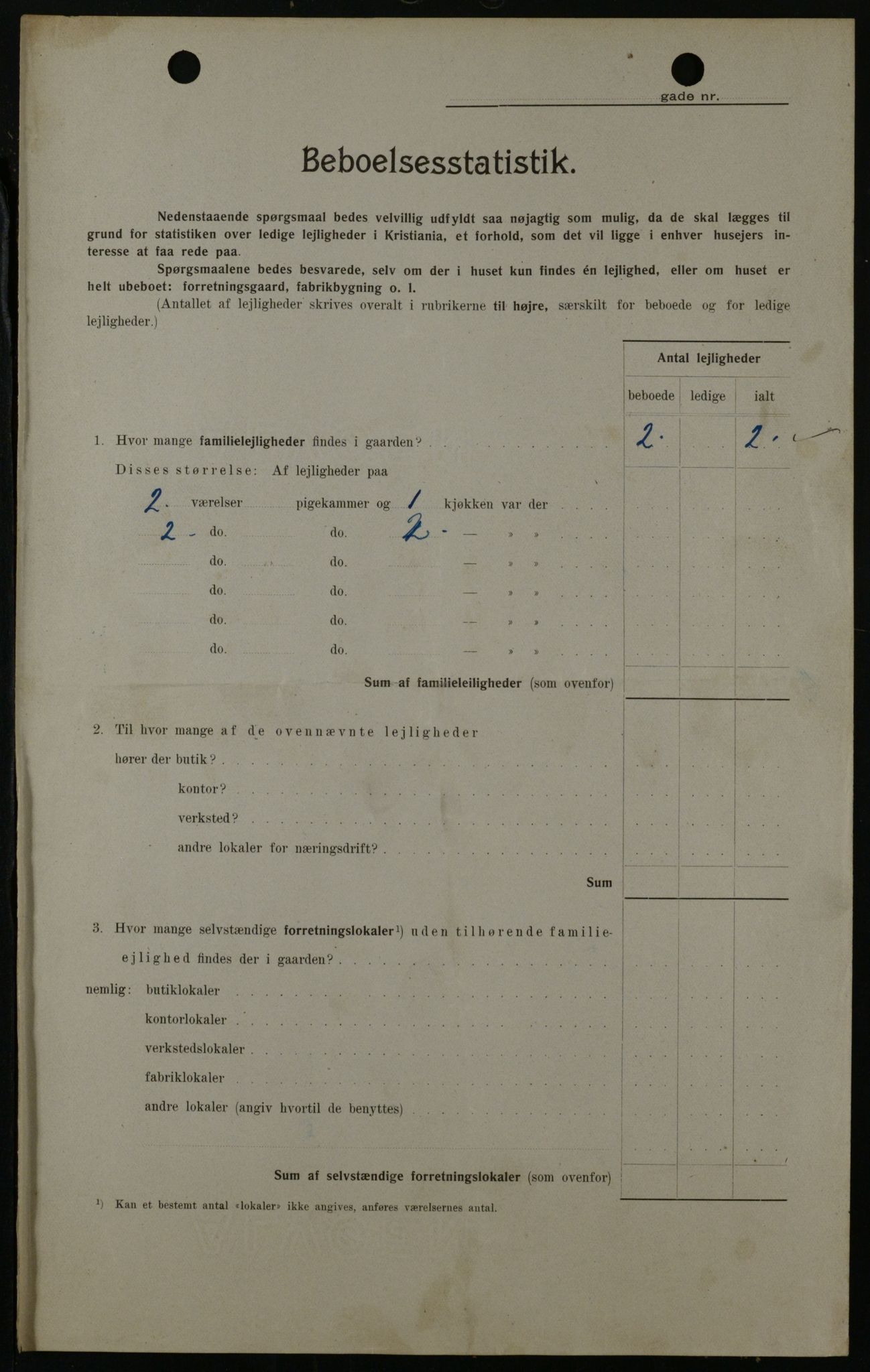 OBA, Municipal Census 1908 for Kristiania, 1908, p. 10687