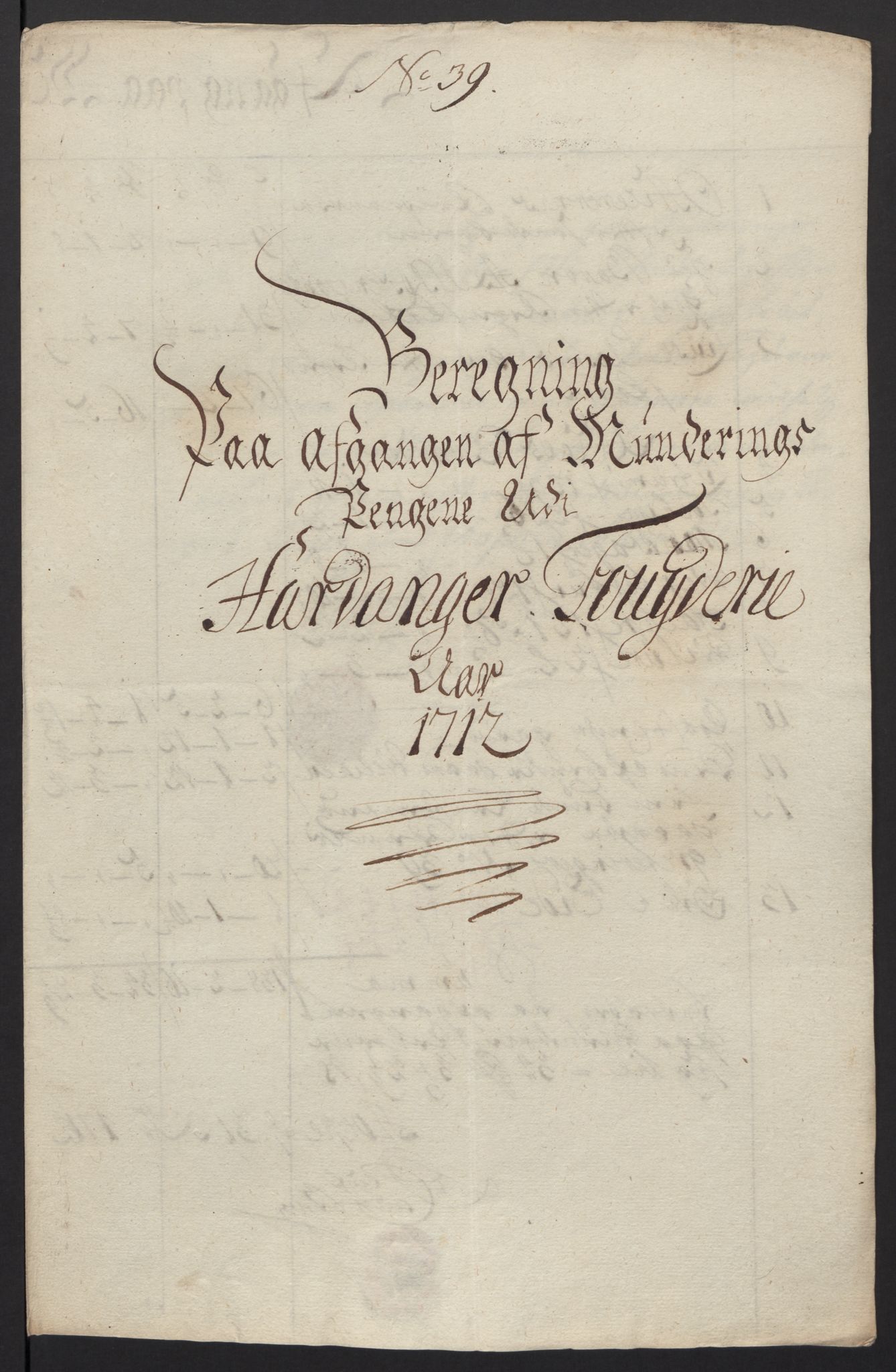 Rentekammeret inntil 1814, Reviderte regnskaper, Fogderegnskap, RA/EA-4092/R48/L2988: Fogderegnskap Sunnhordland og Hardanger, 1712, p. 399