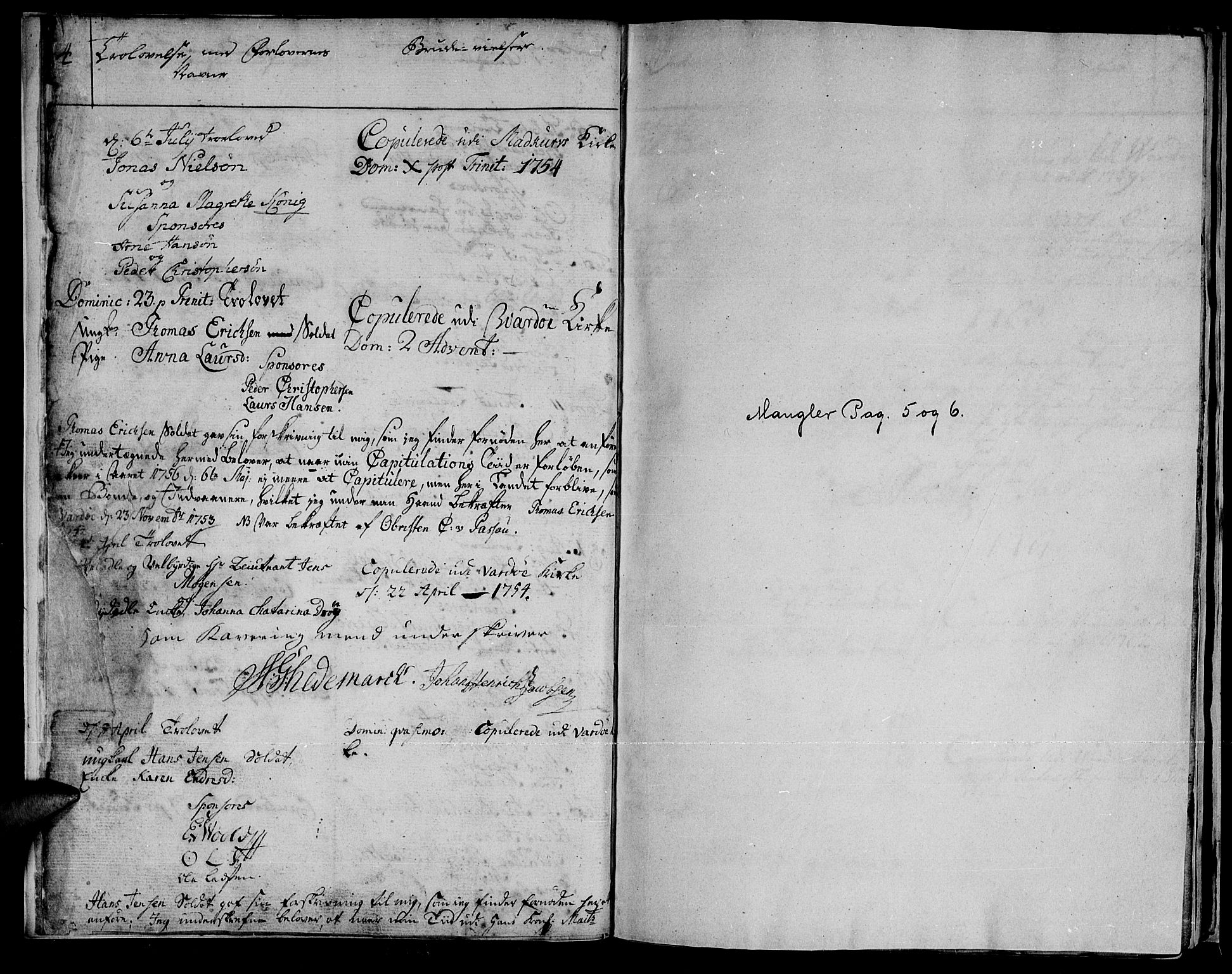 Vadsø sokneprestkontor, SATØ/S-1325/H/Ha/L0001kirke: Parish register (official) no. 1, 1747-1768, p. 4