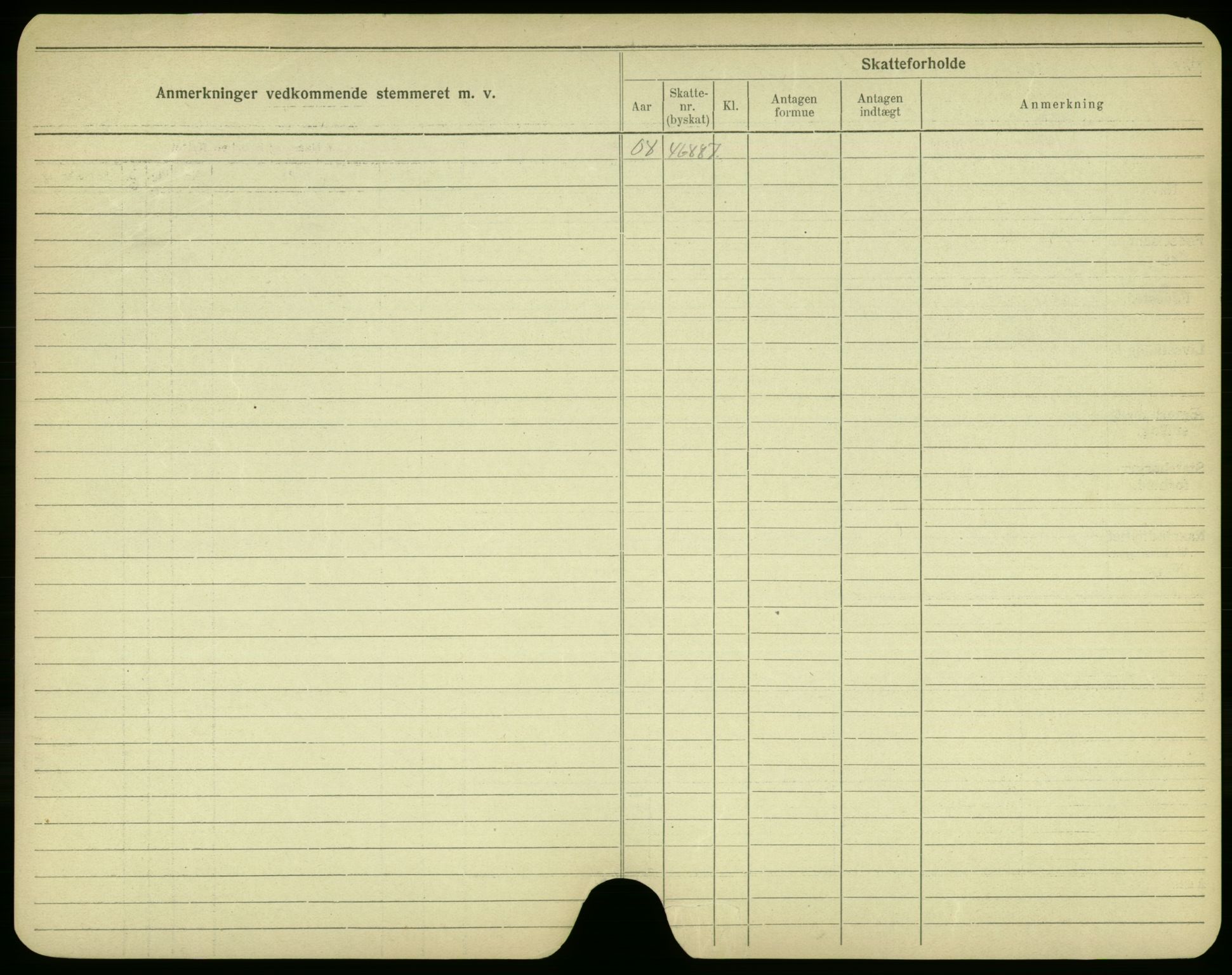 Oslo folkeregister, Registerkort, AV/SAO-A-11715/F/Fa/Fac/L0002: Menn, 1906-1914, p. 303b