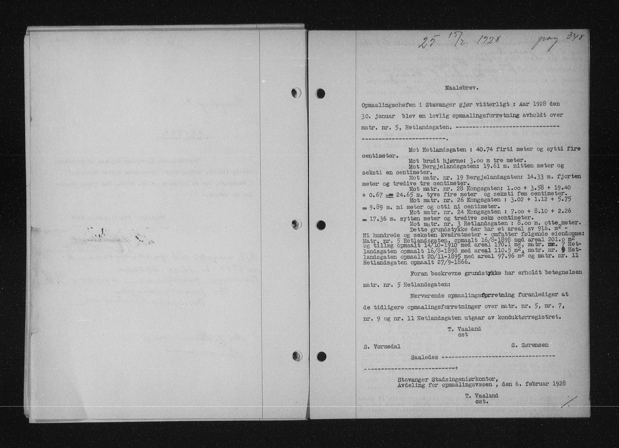 Stavanger byfogd, AV/SAST-A-101408/001/4/41/410/410BB/L0053: Mortgage book no. 41, 1927-1928, Deed date: 15.02.1928