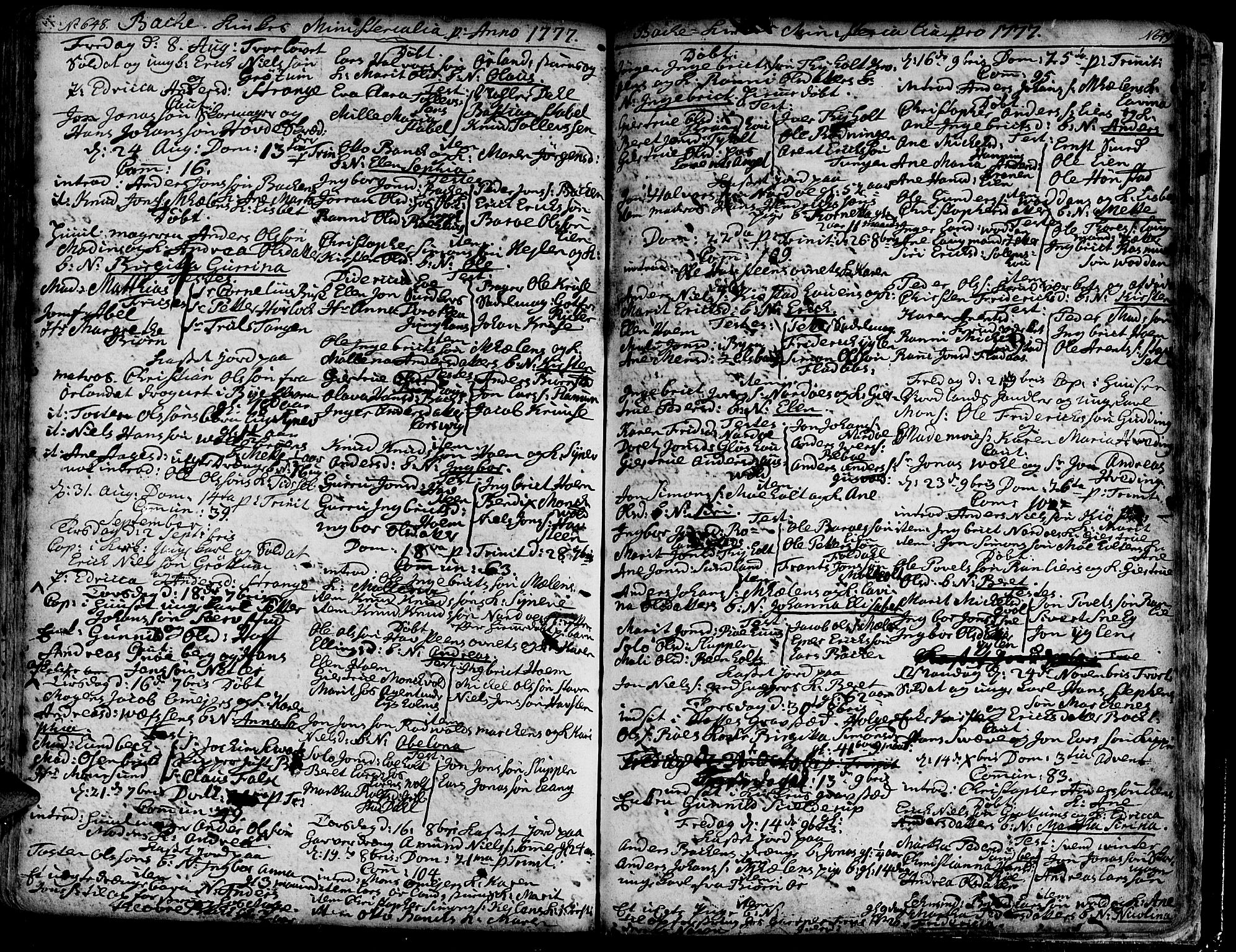 Ministerialprotokoller, klokkerbøker og fødselsregistre - Sør-Trøndelag, SAT/A-1456/606/L0276: Parish register (official) no. 606A01 /2, 1727-1779, p. 648-649