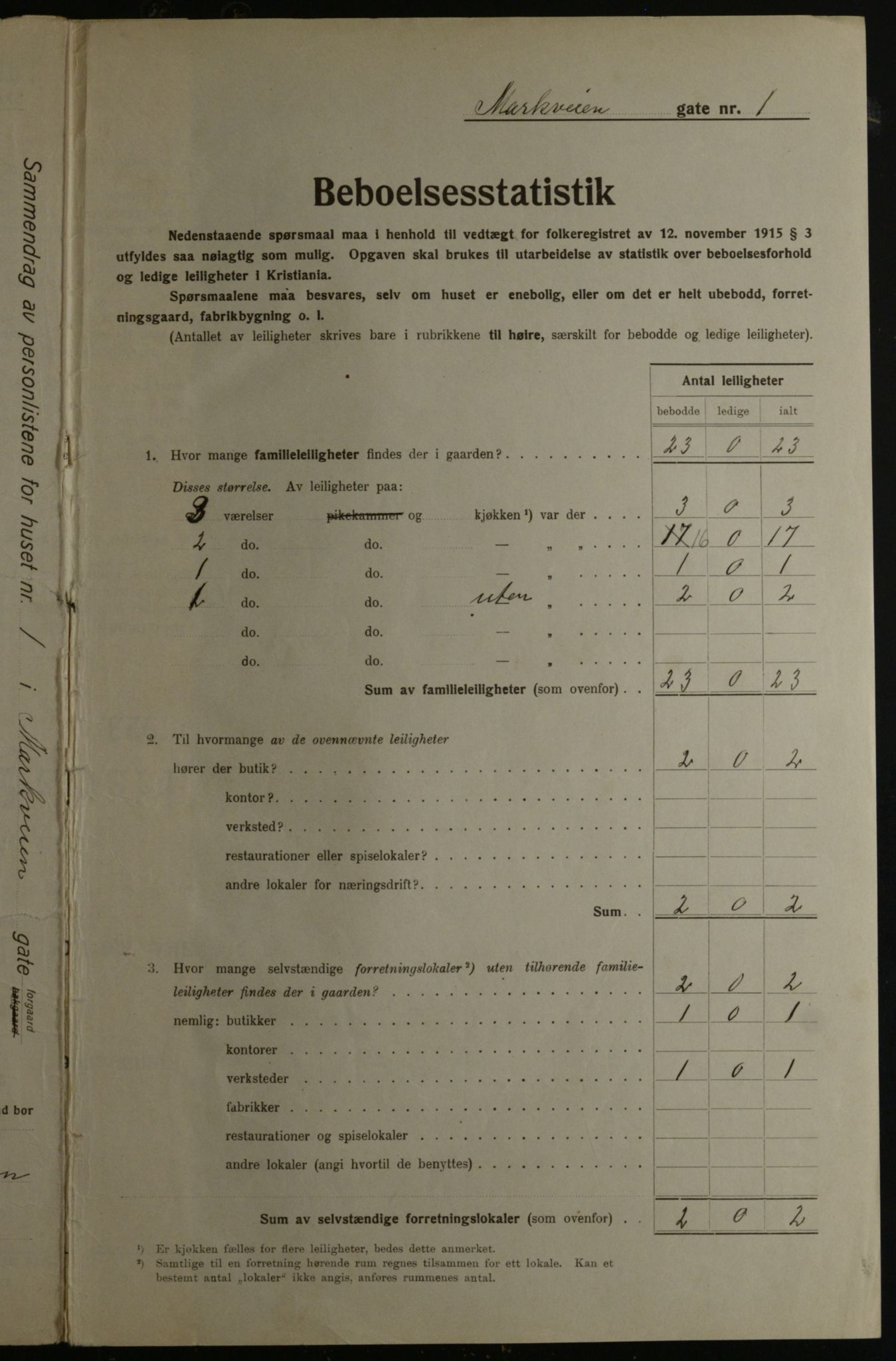 OBA, Municipal Census 1923 for Kristiania, 1923, p. 69788