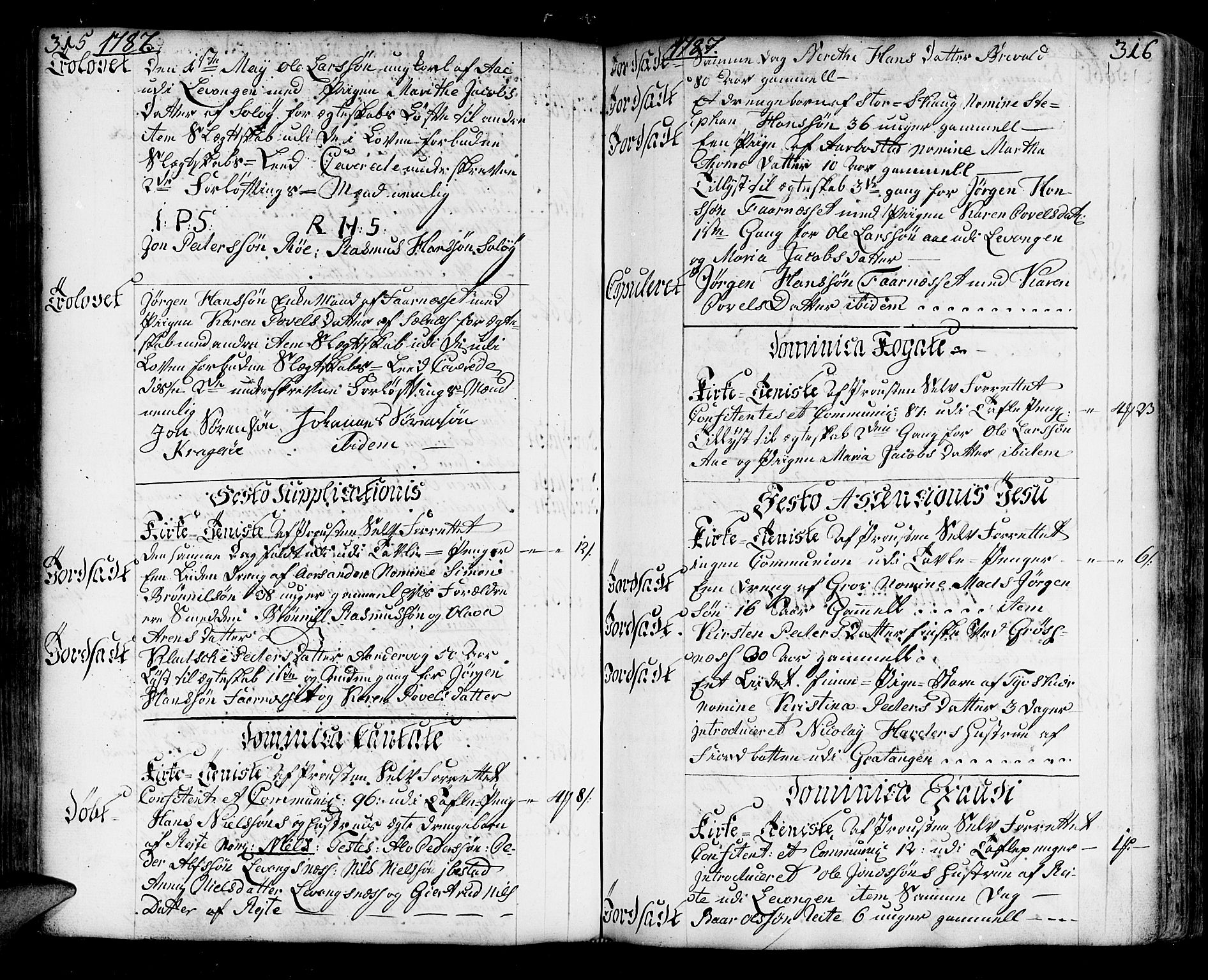 Ibestad sokneprestembete, AV/SATØ-S-0077/H/Ha/Haa/L0003kirke: Parish register (official) no. 3, 1776-1801, p. 315-316