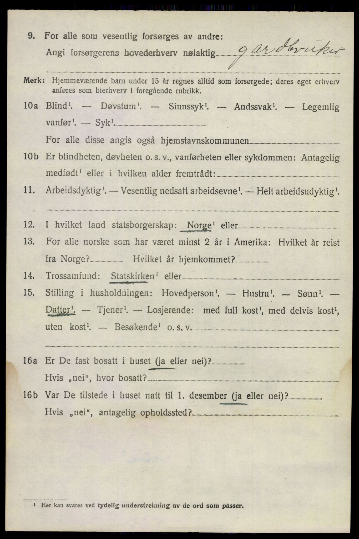 SAKO, 1920 census for Sandeherred, 1920, p. 21123