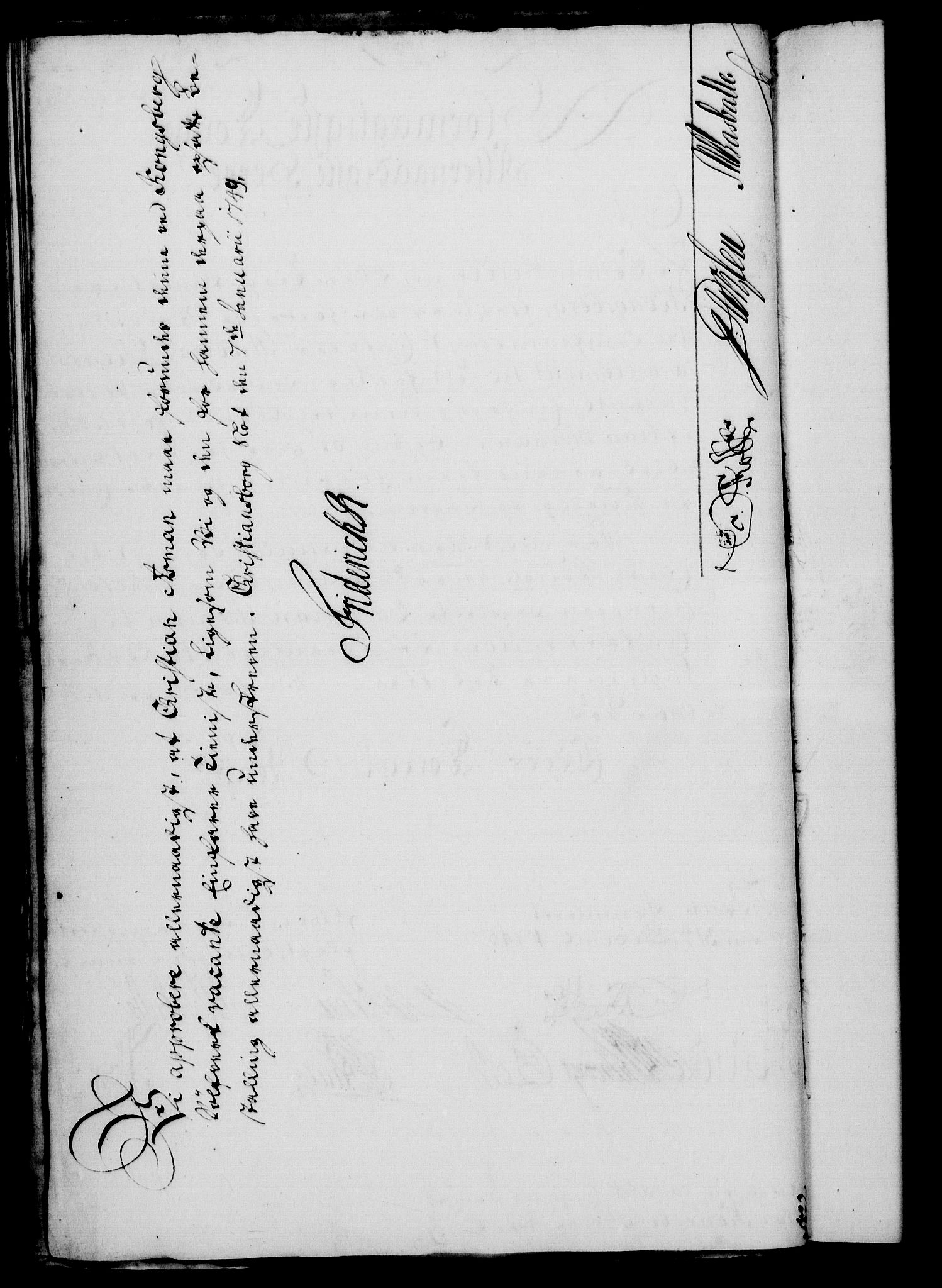 Rentekammeret, Kammerkanselliet, RA/EA-3111/G/Gf/Gfa/L0031: Norsk relasjons- og resolusjonsprotokoll (merket RK 52.31), 1749, p. 29