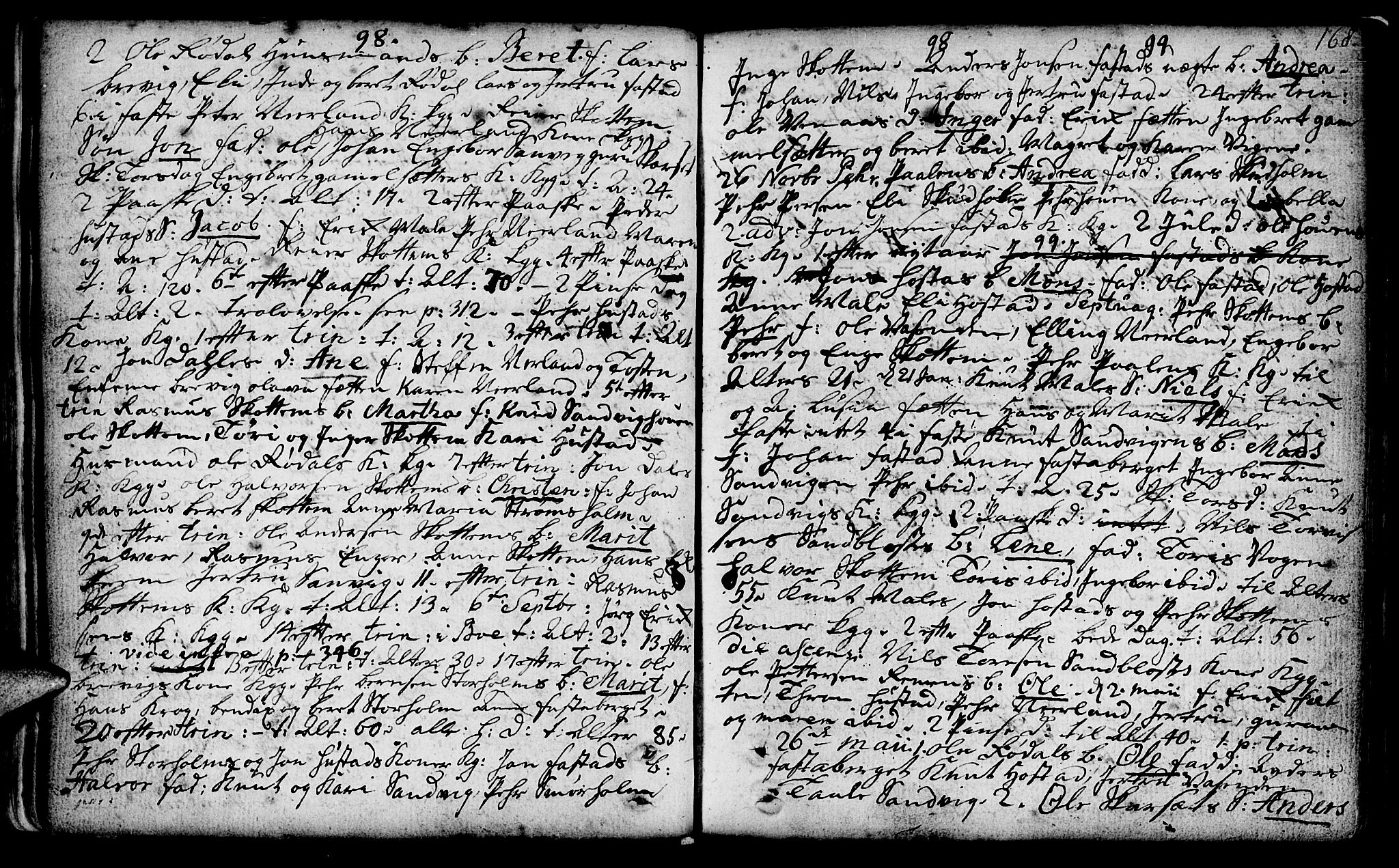 Ministerialprotokoller, klokkerbøker og fødselsregistre - Møre og Romsdal, SAT/A-1454/566/L0762: Parish register (official) no. 566A02 /2, 1790-1804, p. 168