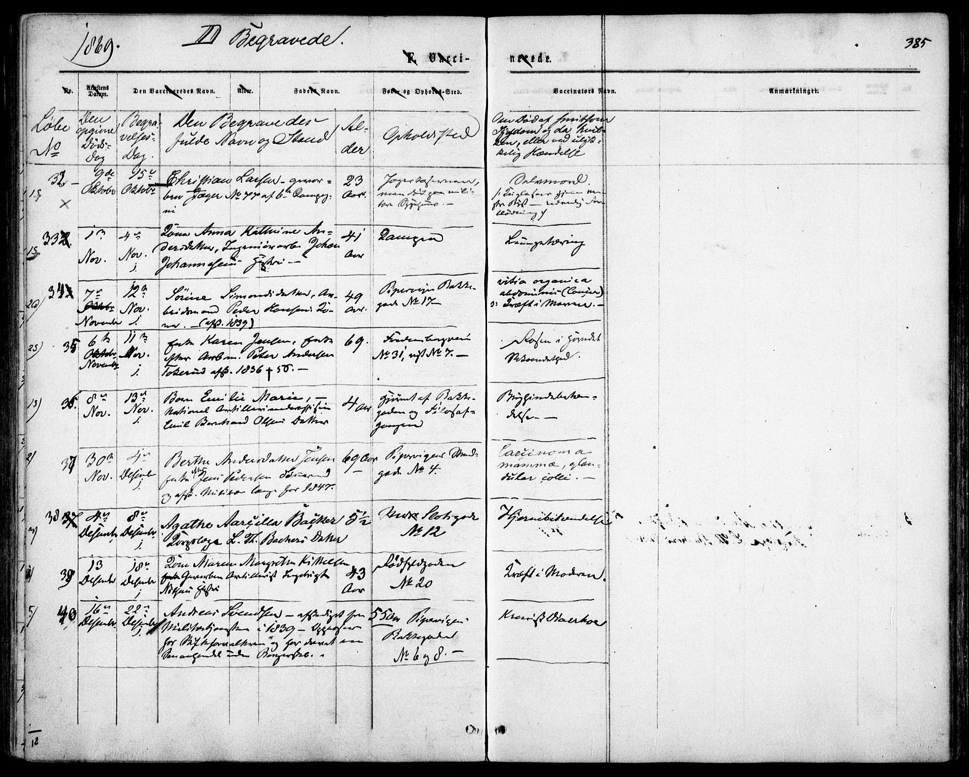 Garnisonsmenigheten Kirkebøker, AV/SAO-A-10846/F/Fa/L0010: Parish register (official) no. 10, 1859-1869, p. 385