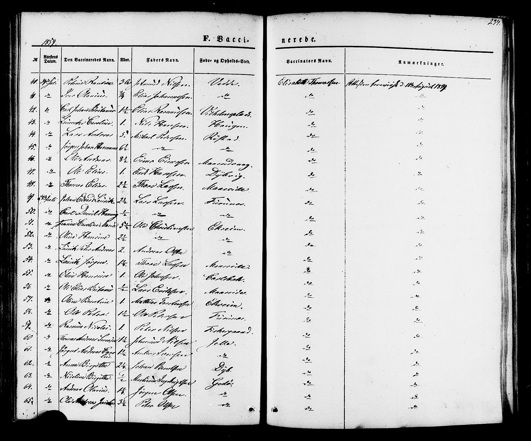 Ministerialprotokoller, klokkerbøker og fødselsregistre - Møre og Romsdal, AV/SAT-A-1454/528/L0398: Parish register (official) no. 528A09, 1858-1864, p. 234