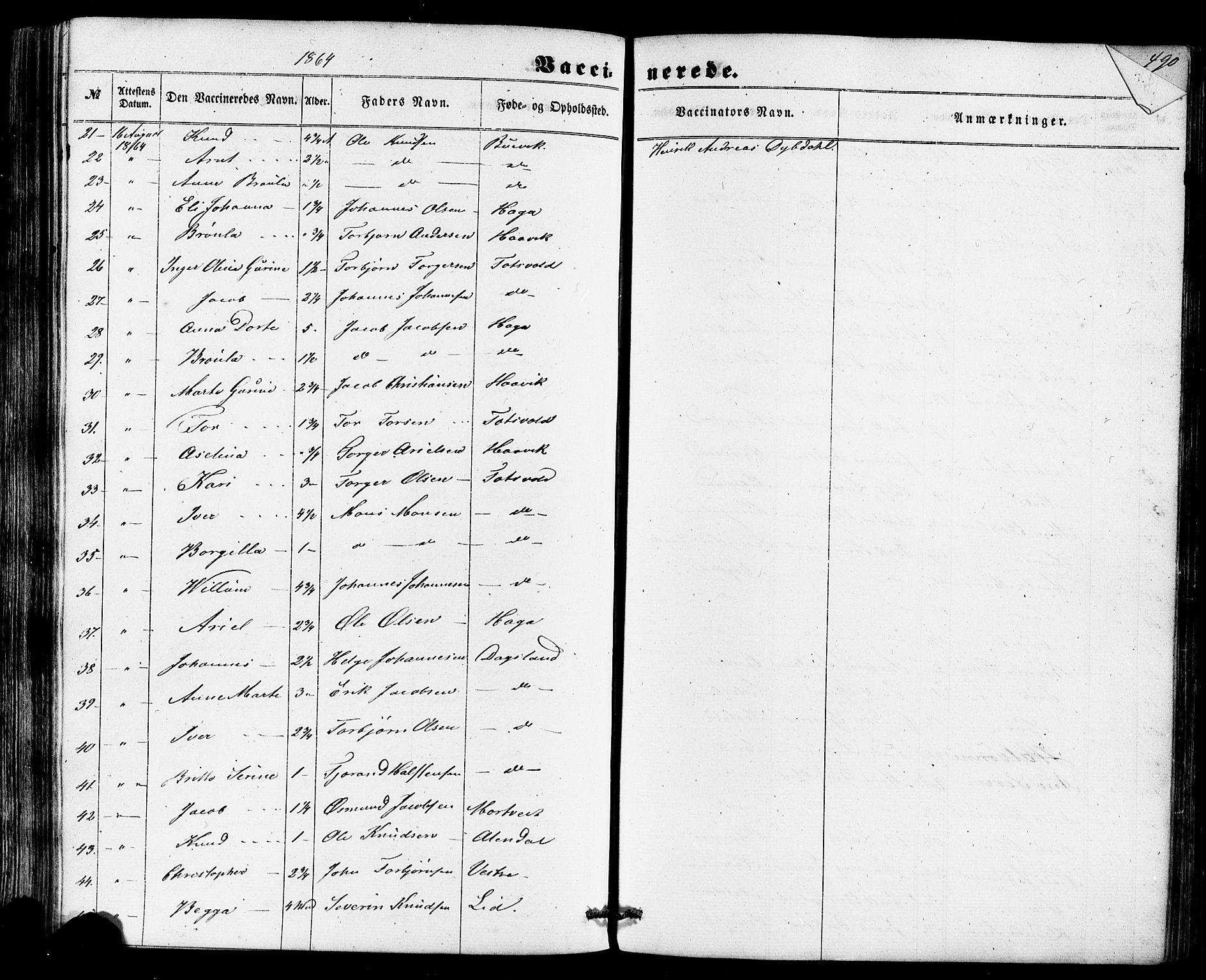 Skjold sokneprestkontor, AV/SAST-A-101847/H/Ha/Haa/L0008: Parish register (official) no. A 8, 1856-1882, p. 489