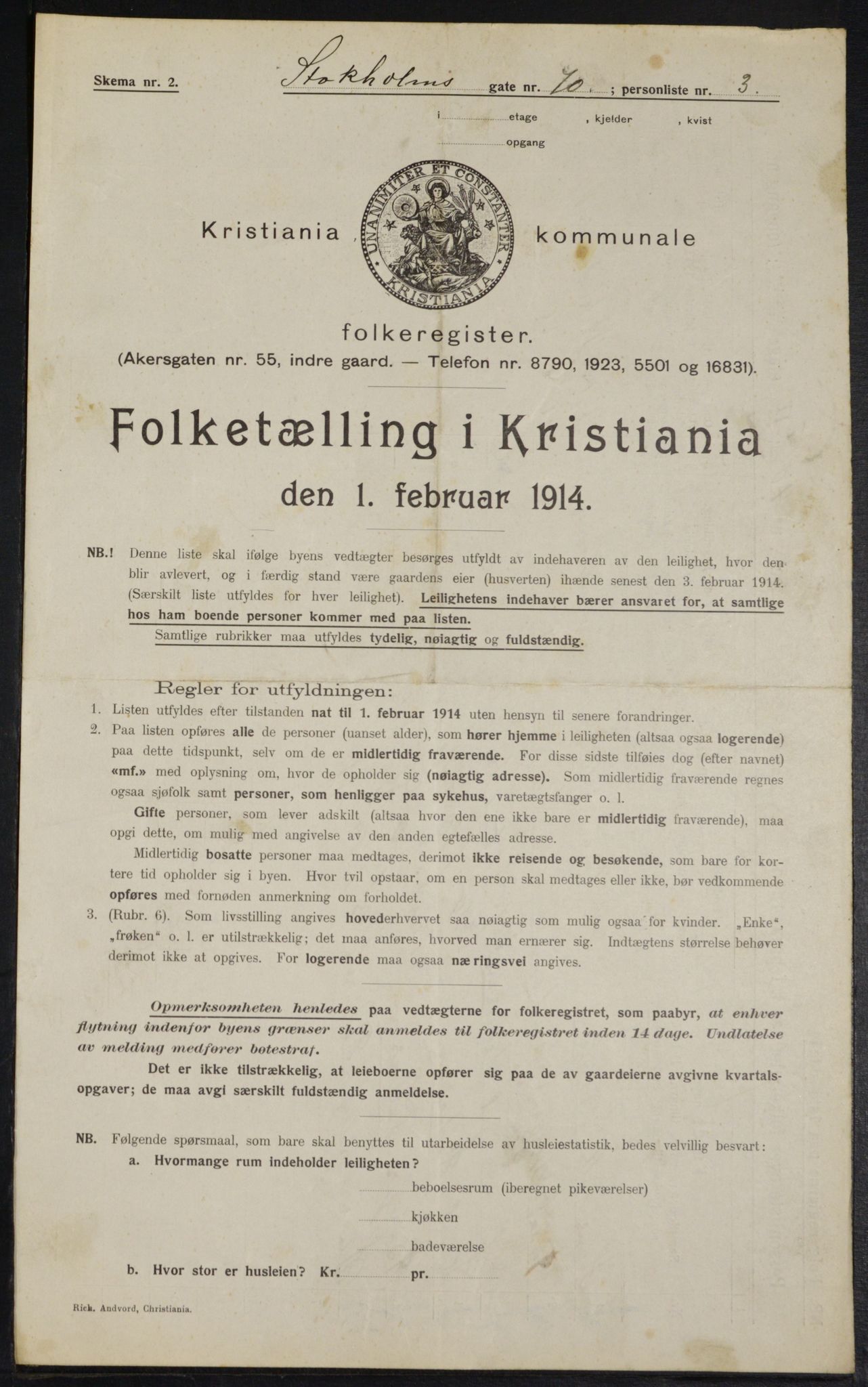 OBA, Municipal Census 1914 for Kristiania, 1914, p. 103259