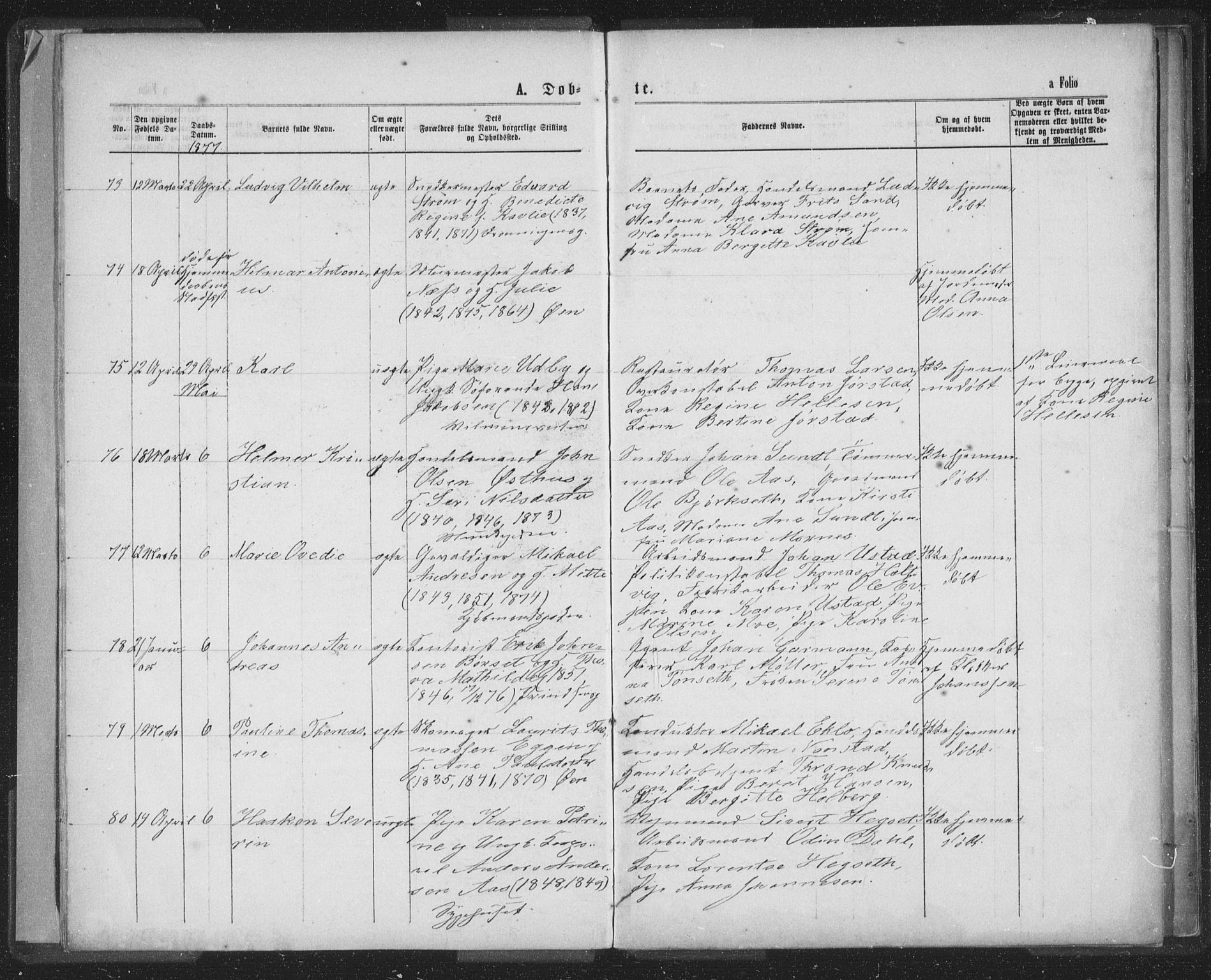 Ministerialprotokoller, klokkerbøker og fødselsregistre - Sør-Trøndelag, AV/SAT-A-1456/601/L0090: Parish register (copy) no. 601C08, 1877-1878