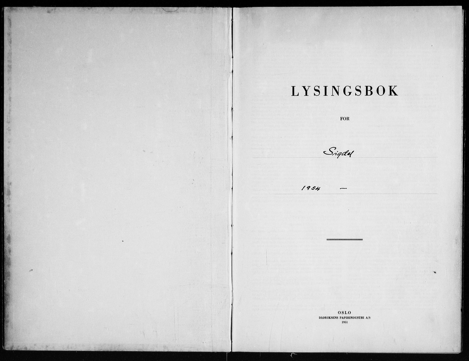 Sigdal kirkebøker, AV/SAKO-A-245/H/Ha/L0002: Banns register no. 2, 1954-1975