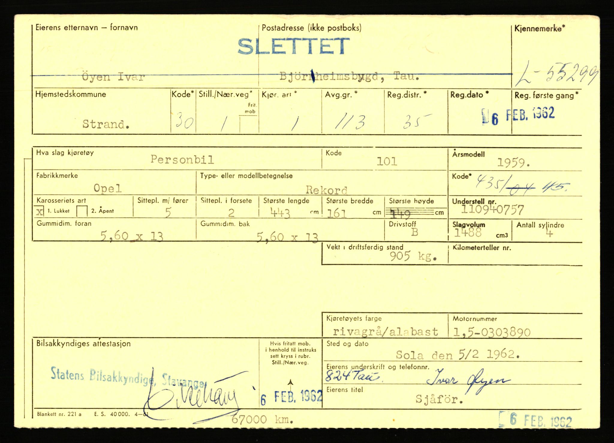 Stavanger trafikkstasjon, AV/SAST-A-101942/0/F/L0054: L-54200 - L-55699, 1930-1971, p. 2223