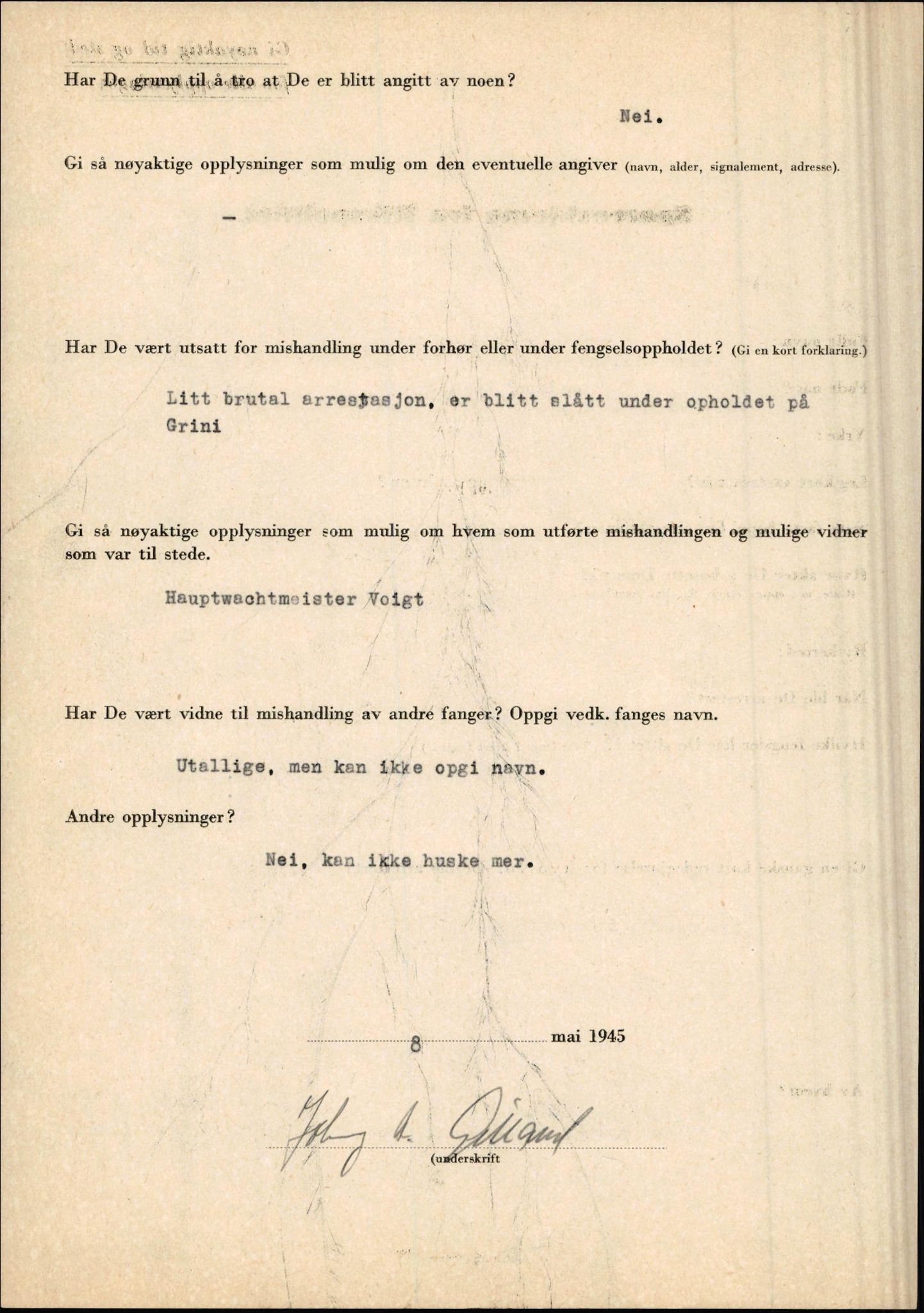 Rikspolitisjefen, AV/RA-S-1560/L/L0005: Gidske, Peder Martin -  Hansell, Georg, 1940-1945, p. 20