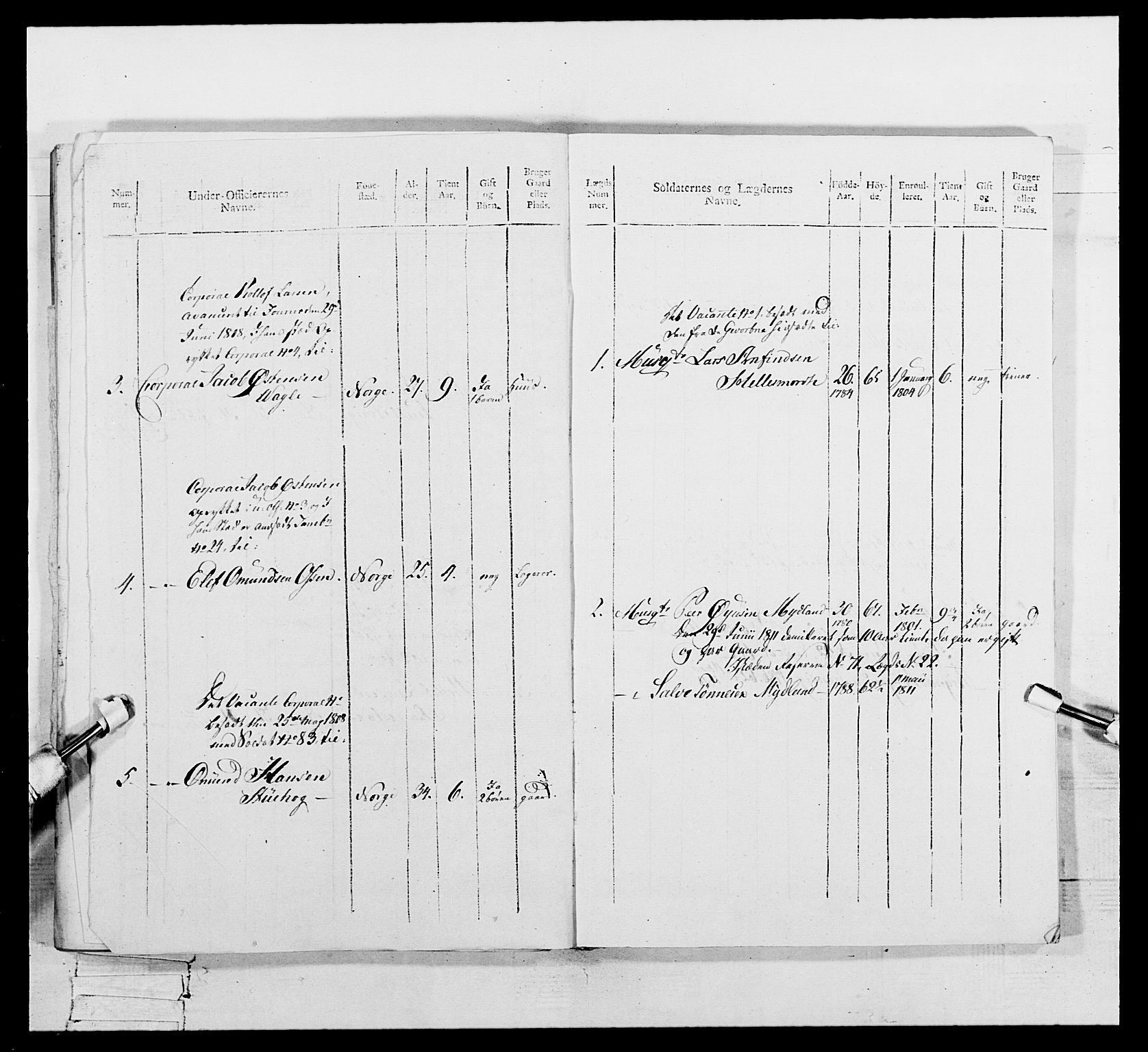 Generalitets- og kommissariatskollegiet, Det kongelige norske kommissariatskollegium, AV/RA-EA-5420/E/Eh/L0111: Vesterlenske nasjonale infanteriregiment, 1810, p. 445