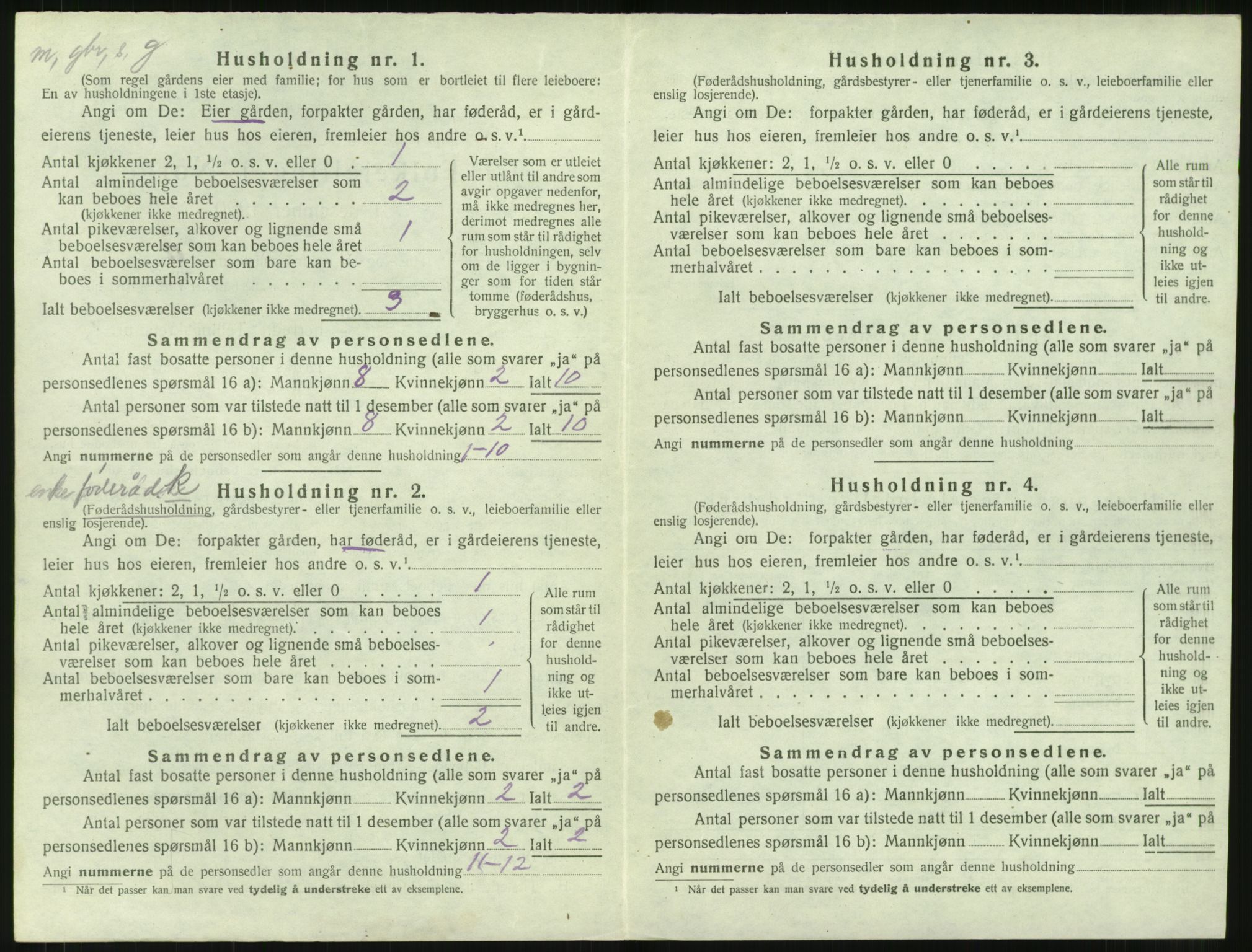 SAT, 1920 census for Giske, 1920, p. 151
