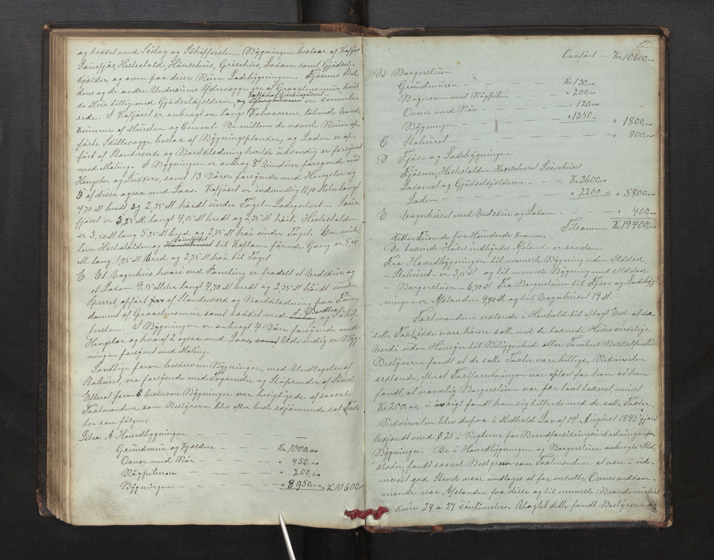Lensmannen i Evanger, AV/SAB-A-31701/0012/L0001: Branntakstprotokoll, 1846-1914, p. 122b-123a