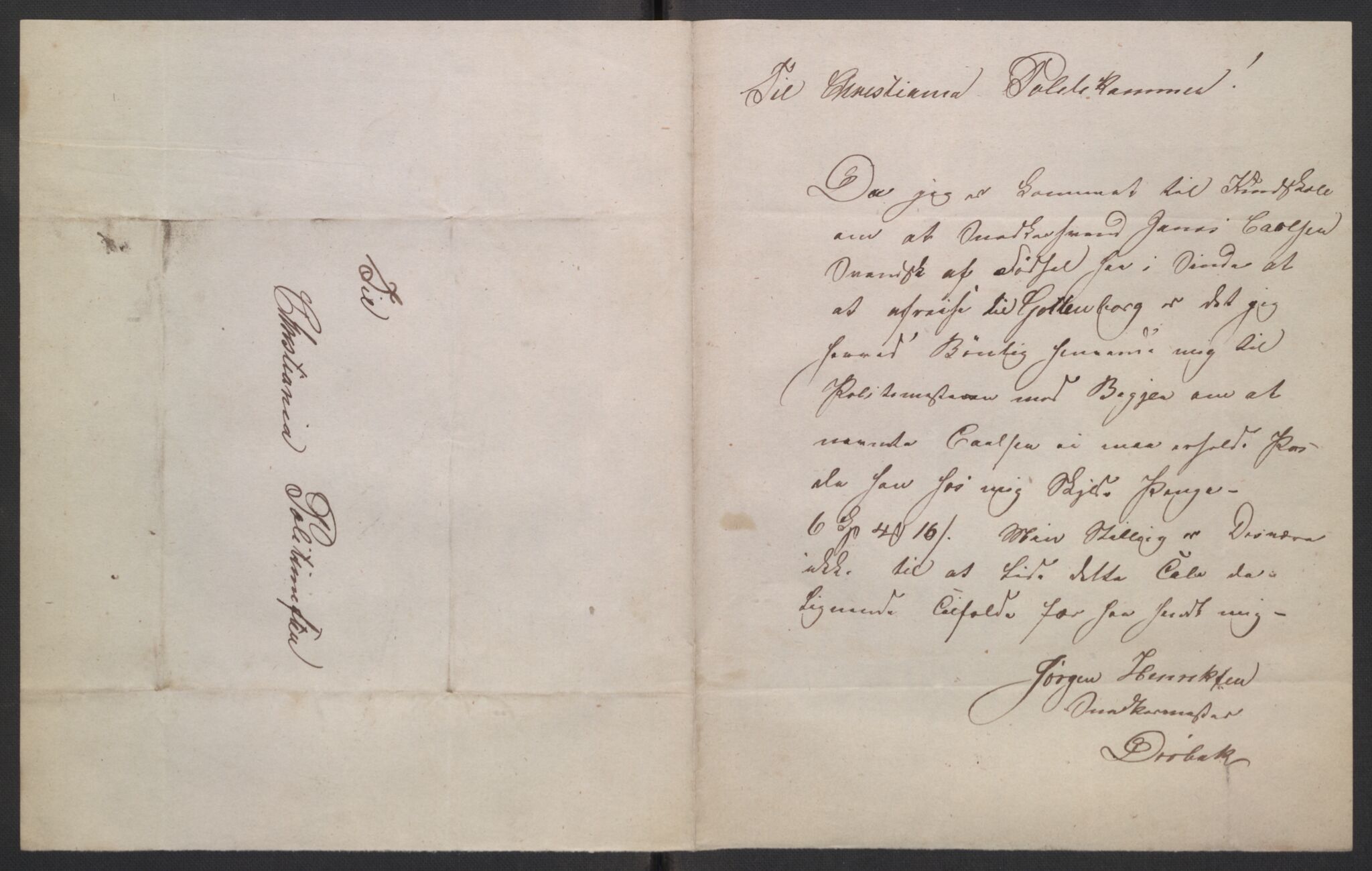 Oslo politidistrikt, AV/SAO-A-10085/E/Ee/Eed/L0002: Passforbud, 1844-1858