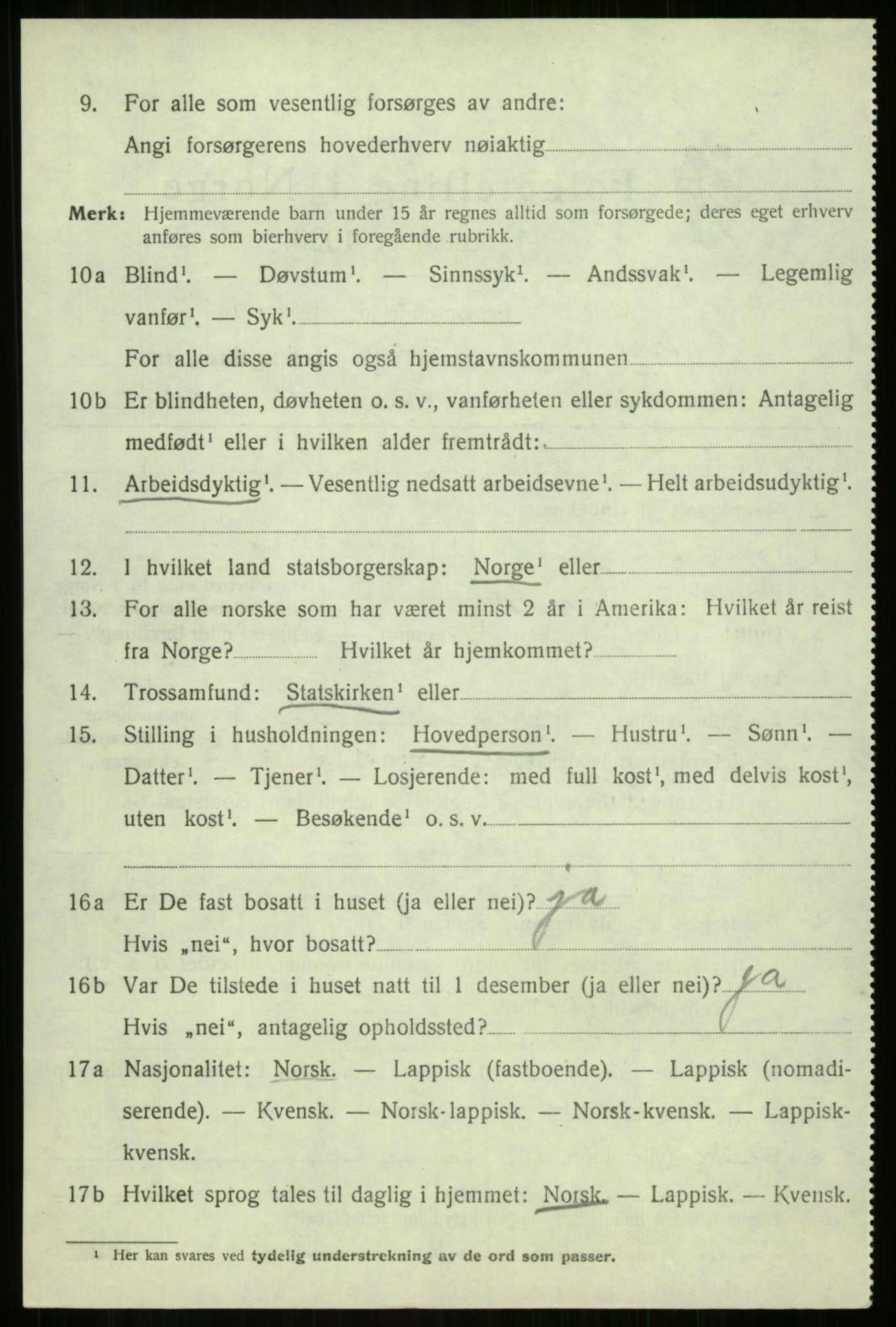 SATØ, 1920 census for Sørreisa, 1920, p. 3224